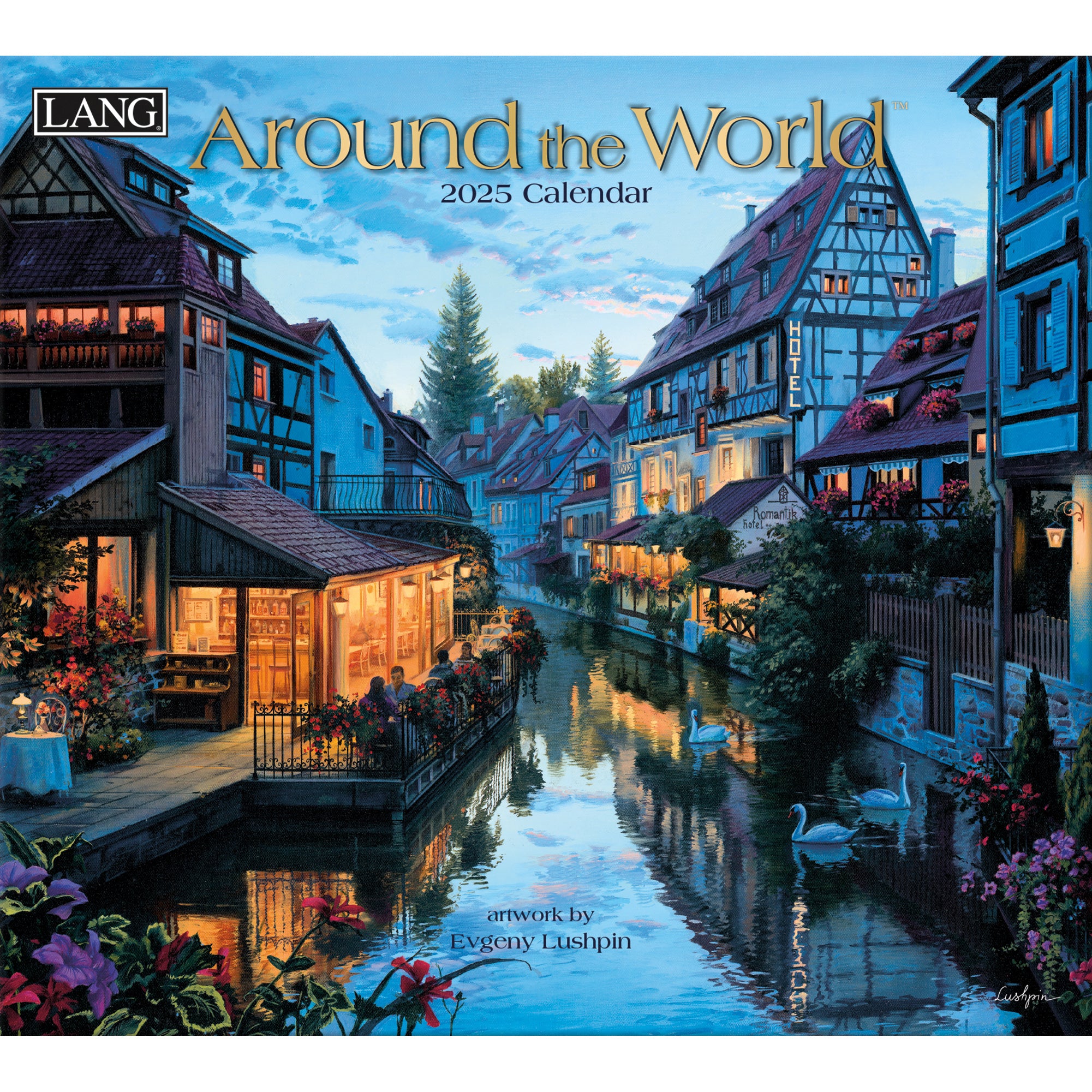 2025 Around The World By Evgeny Lushpin - LANG Deluxe Wall Calendar