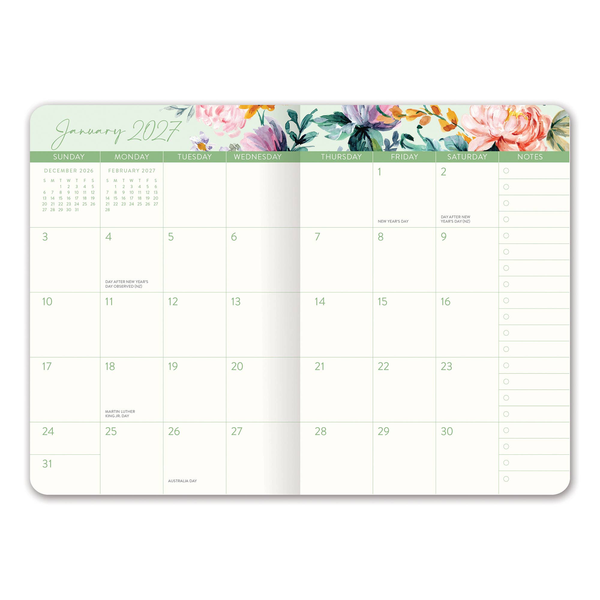2027 Bella Flora Monthly Pocket Planner