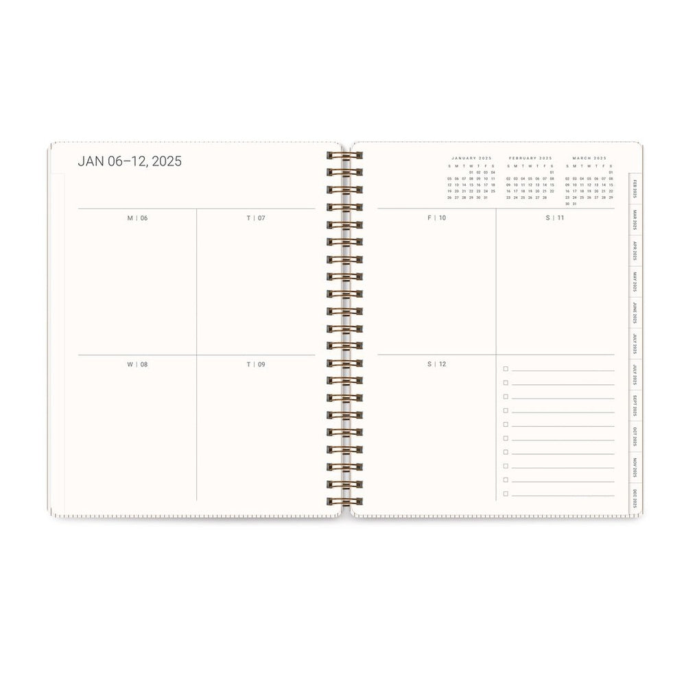 2025 Tawny Brown - Baxter Weekly & Monthly Diary/Planner by Orange Circle Studio