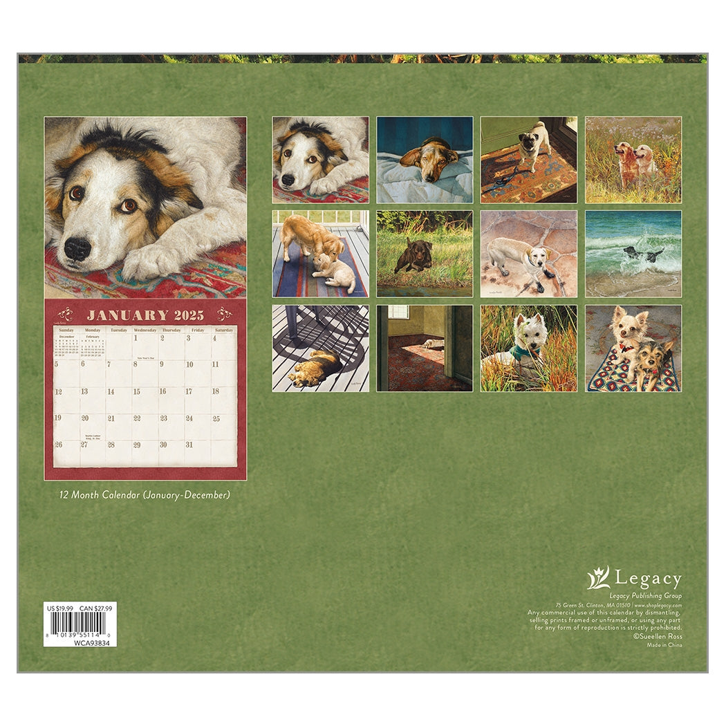 2025 Dogs We Love - Legacy Deluxe Wall Calendar