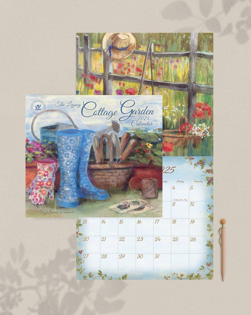 2025 Cottage Garden - Legacy Deluxe Wall Calendar