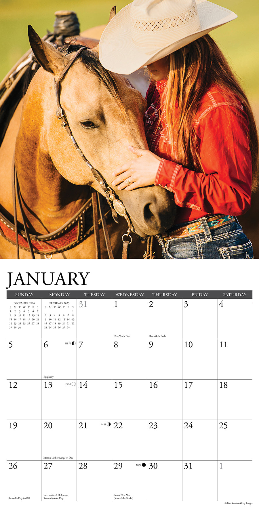 2025 Cowgirls - Square Wall Calendar