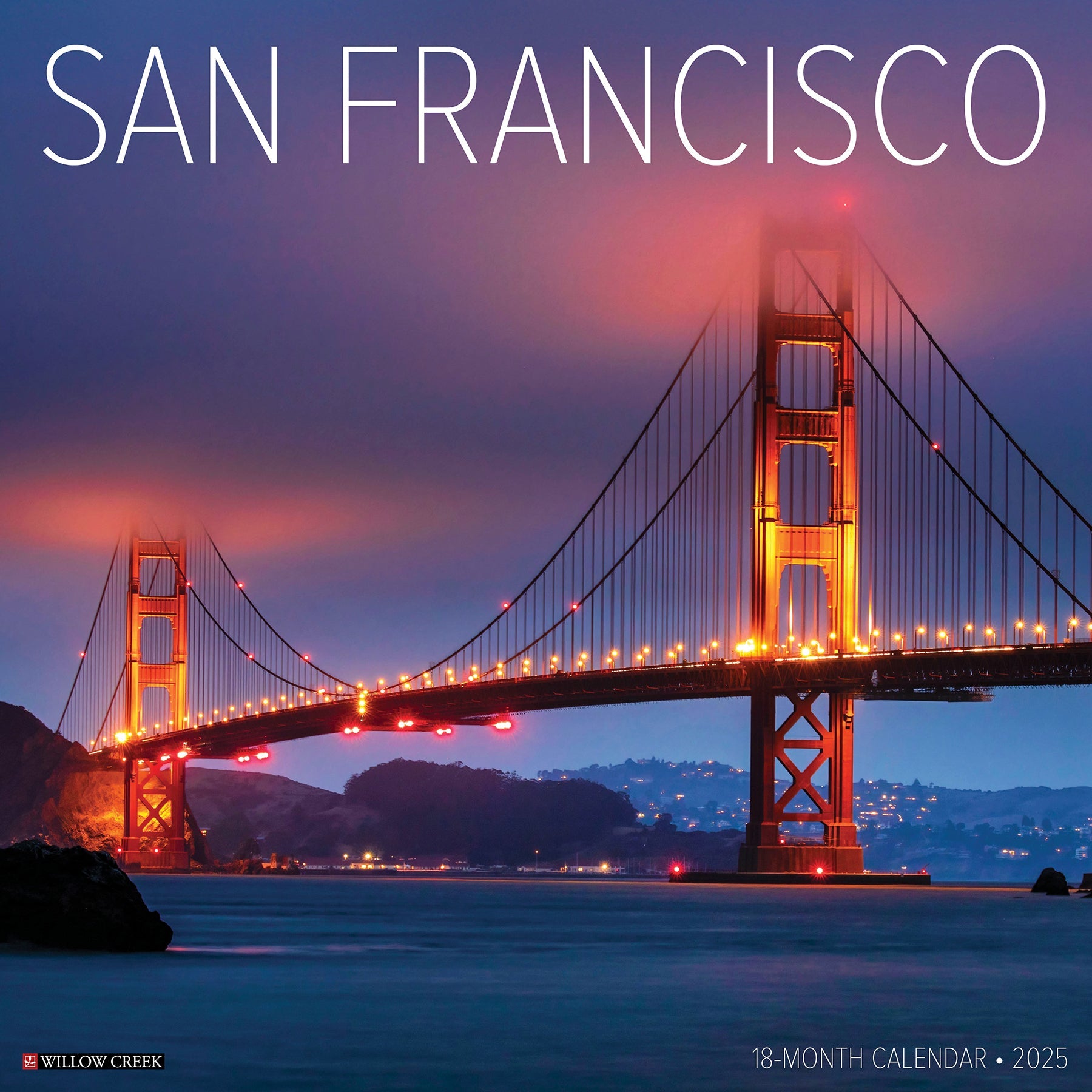 2025 San Francisco - Square Wall Calendar