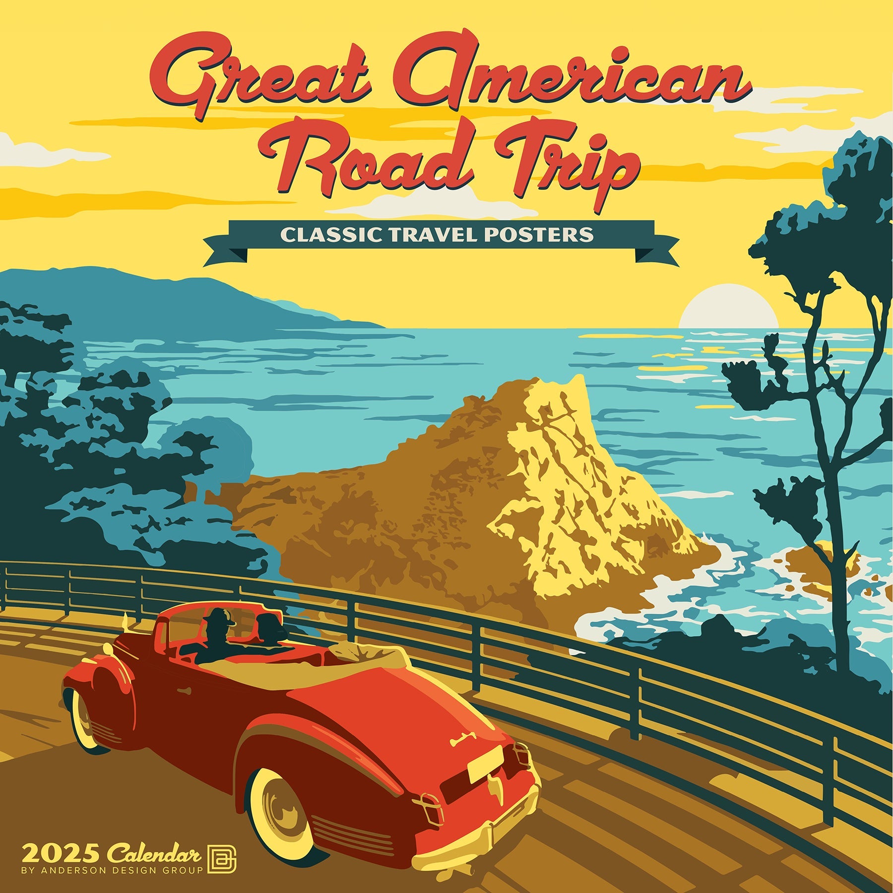 2025 Great American Road Trip (ADG) - Square Wall Calendar