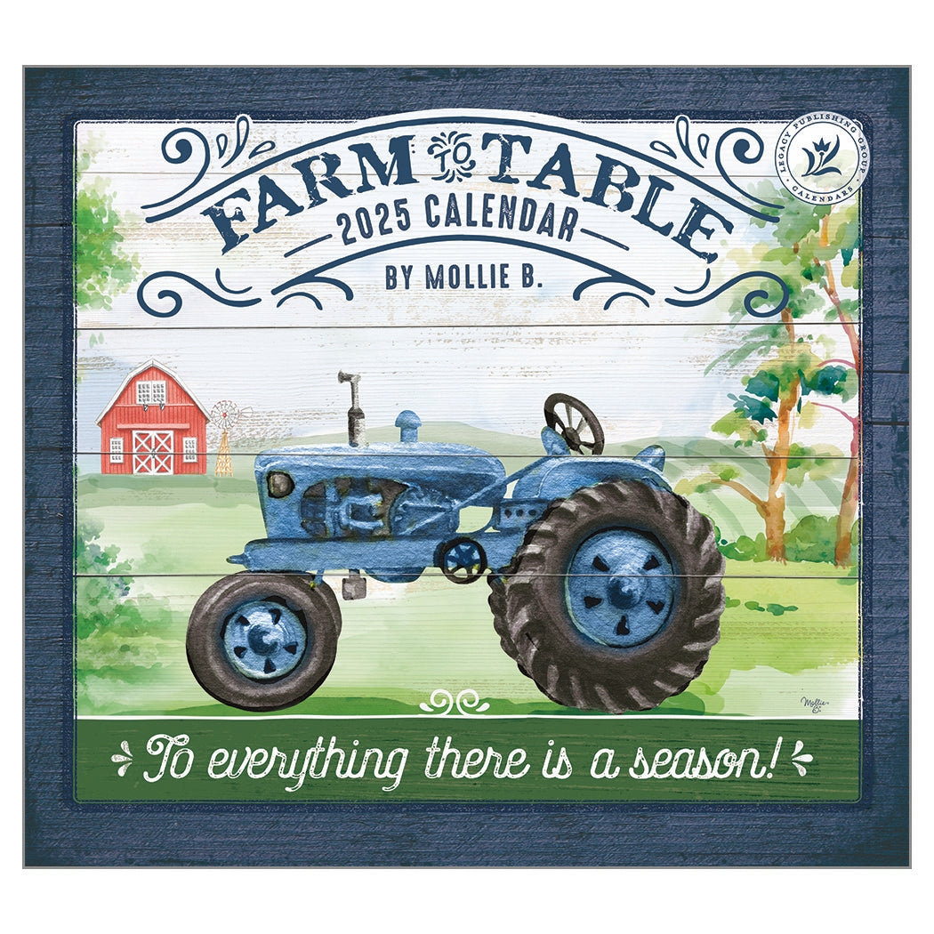 2025 Farm To Table - Legacy Deluxe Wall Calendar