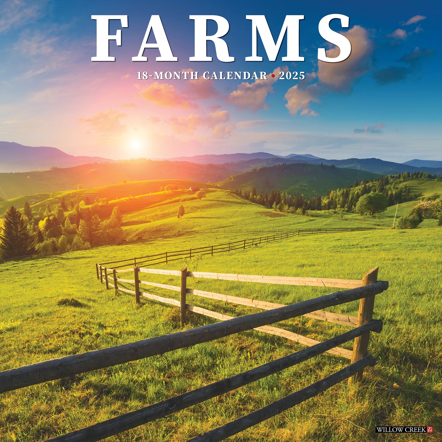 2025 Farms - Square Wall Calendar