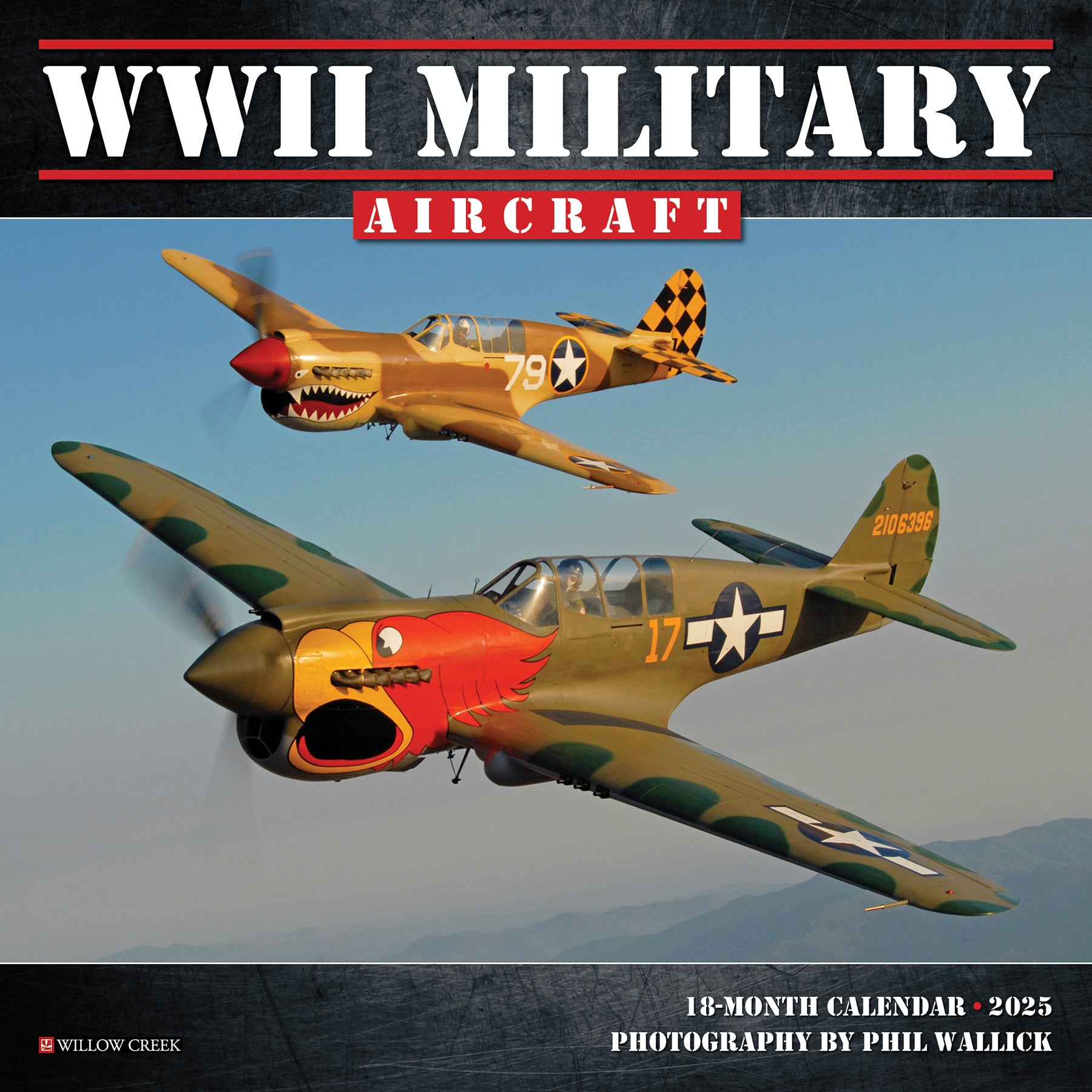 2025 WWII Military Aircraft - Mini Wall Calendar