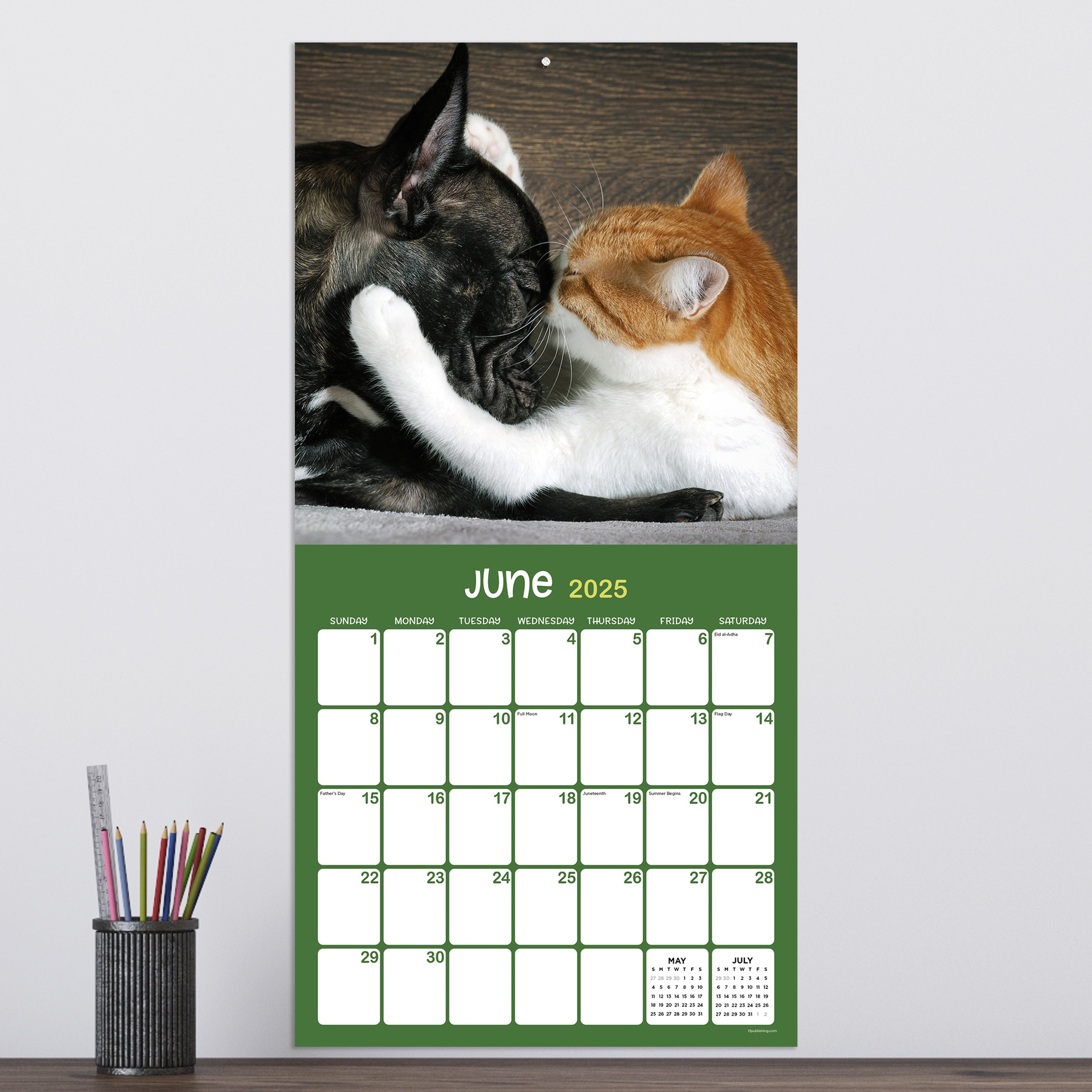 2025 Furry Friends - Square Wall Calendar
