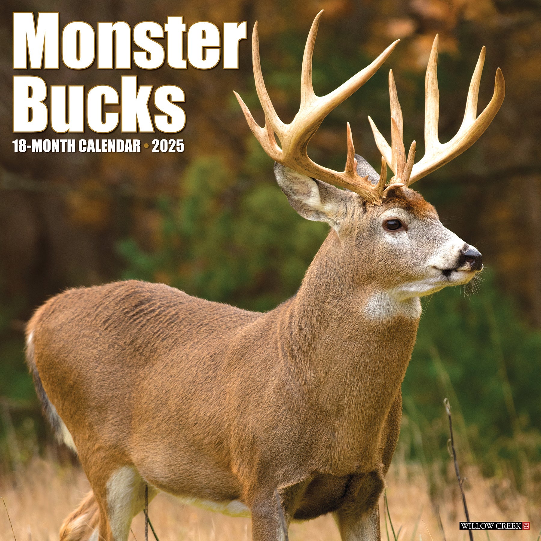 2025 Monster Bucks - Square Wall Calendar