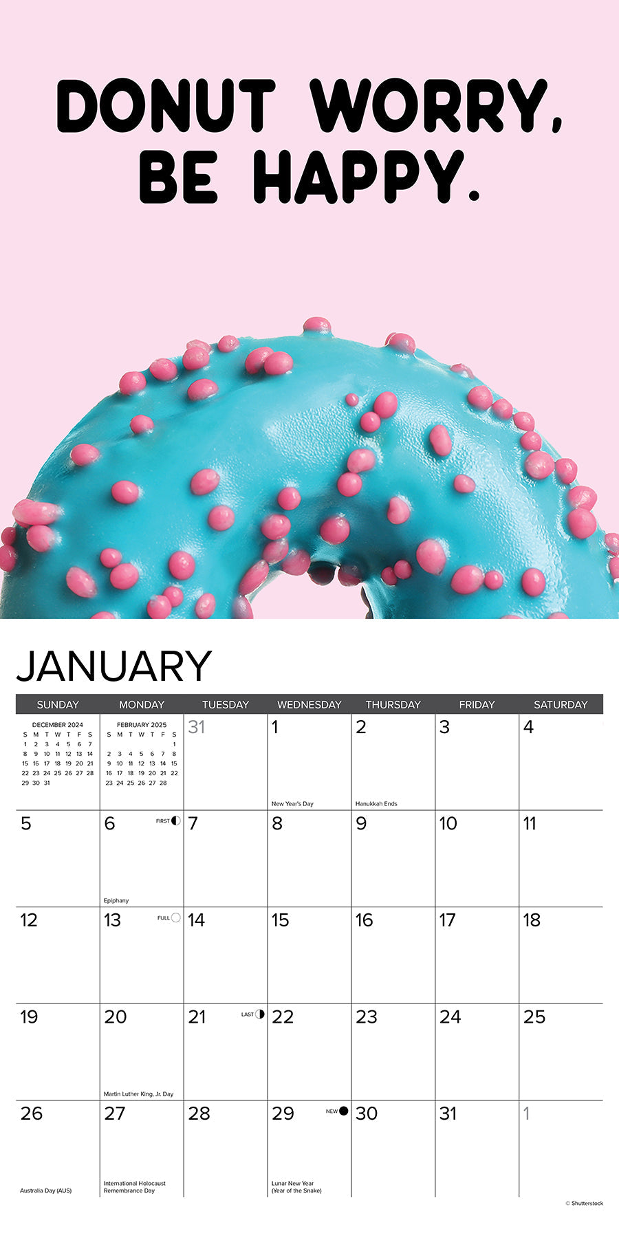 2025 Do or Donut - Square Wall Calendar