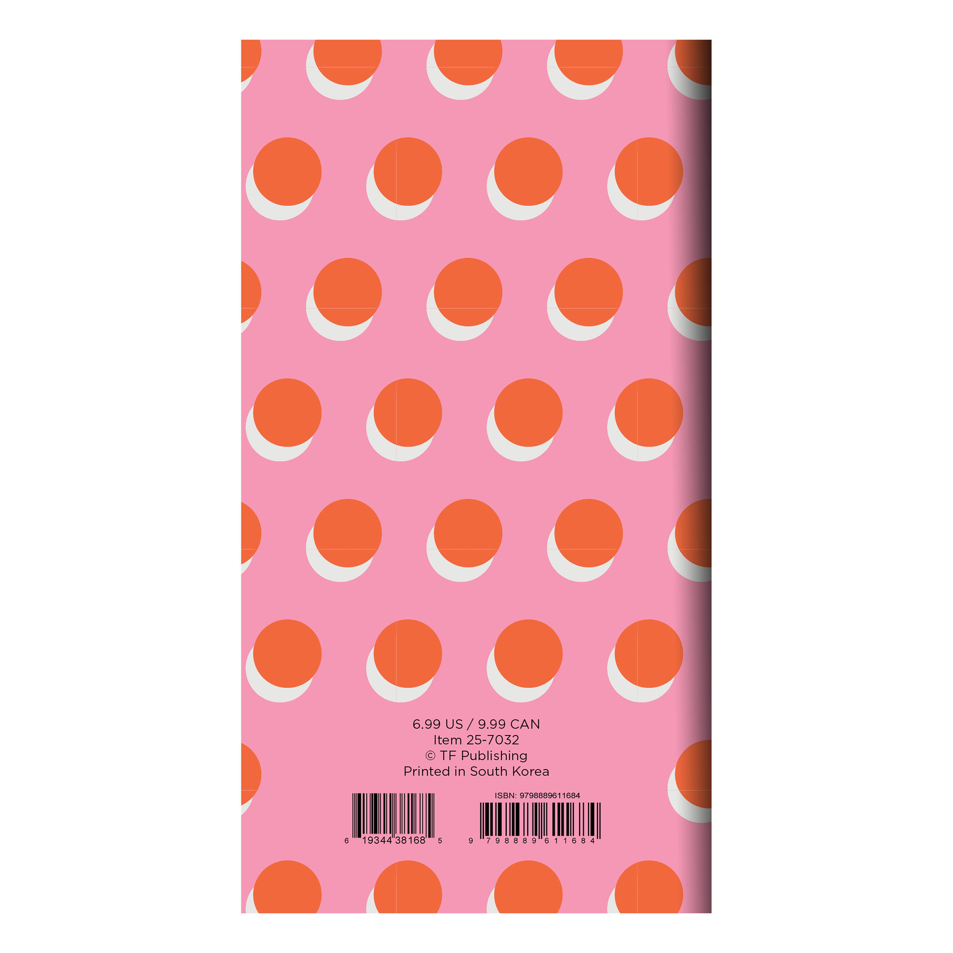 2025-2026 Pink Orange Crush - Small Monthly Pocket Diary/Planner