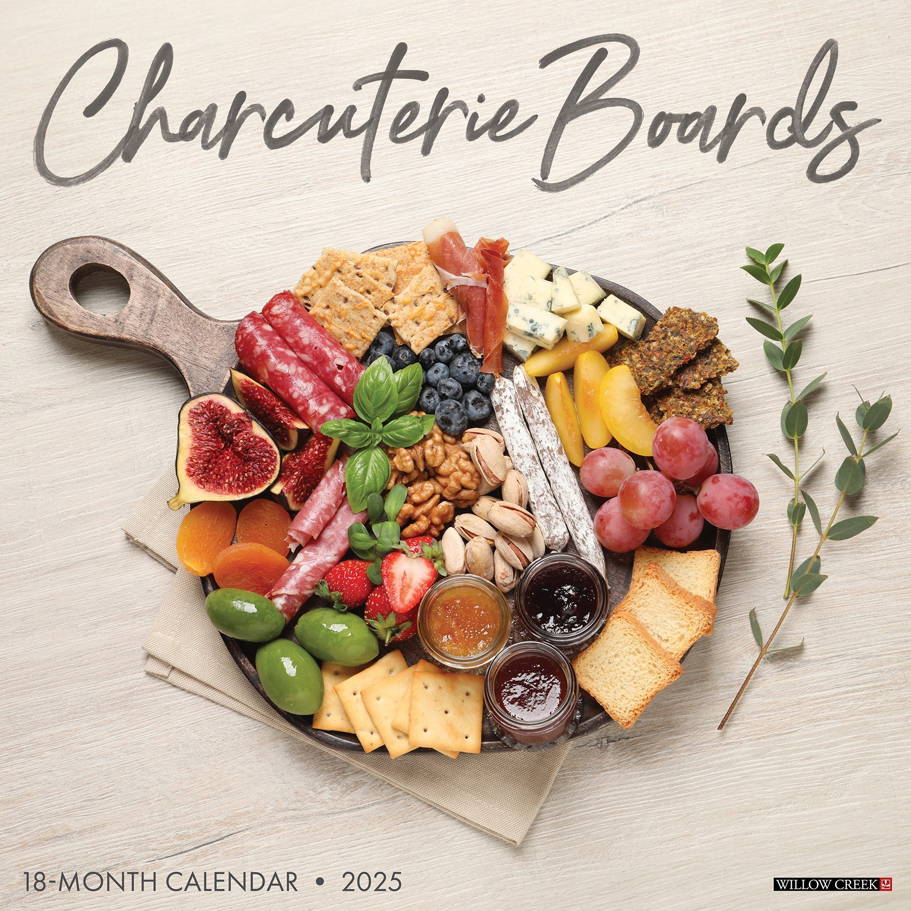 2025 Charcuterie Boards - Square Wall Calendar