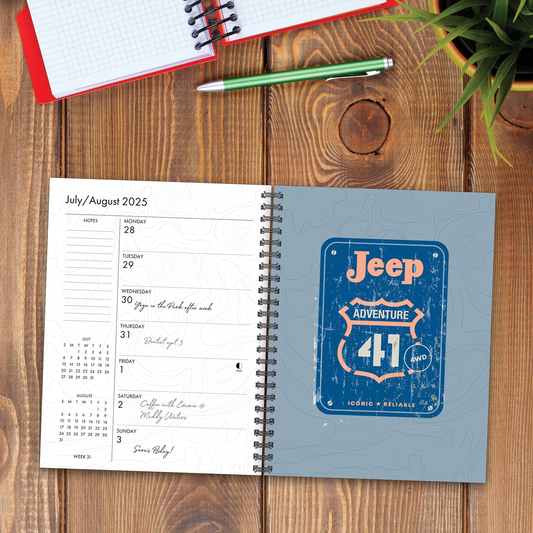 2025 Jeep - Weekly Diary/Planner