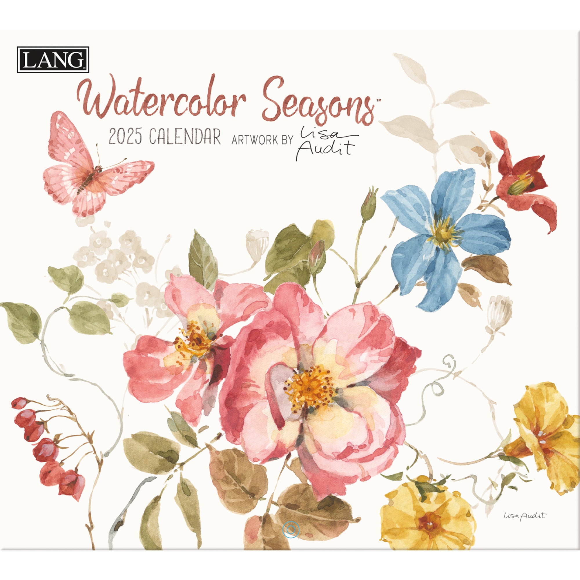 2025 Watercolor Seasons by Lisa Audit - LANG Deluxe Wall Calendar