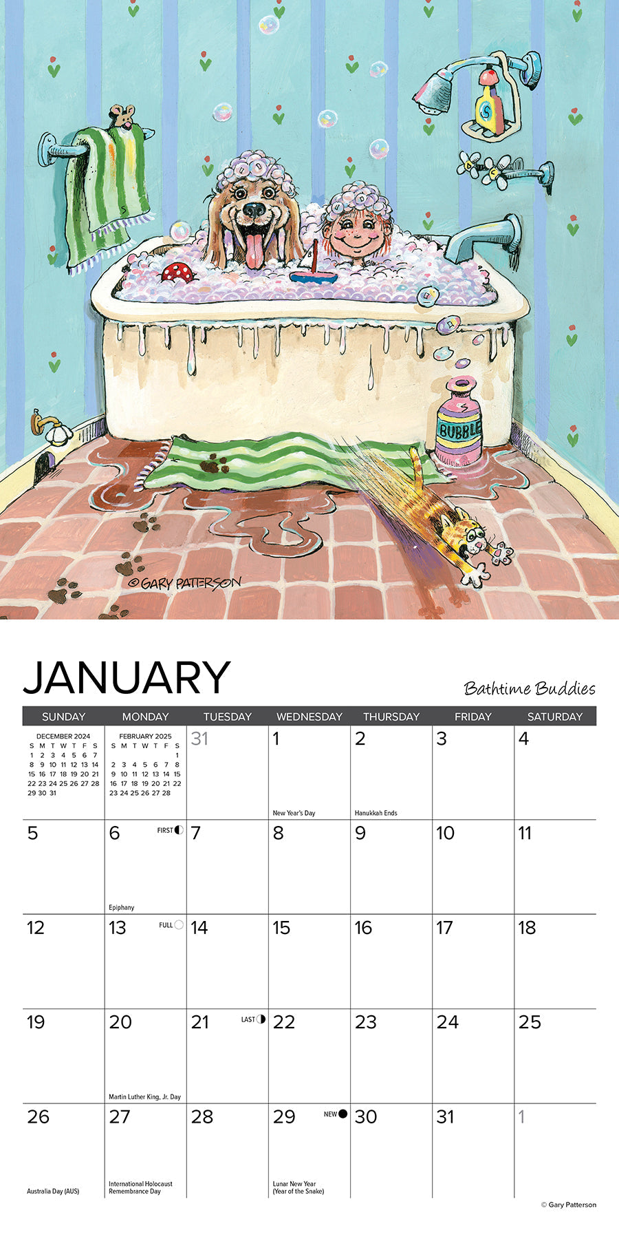 2025 Paws & Claws by Gary Patterson - Mini Wall Calendar