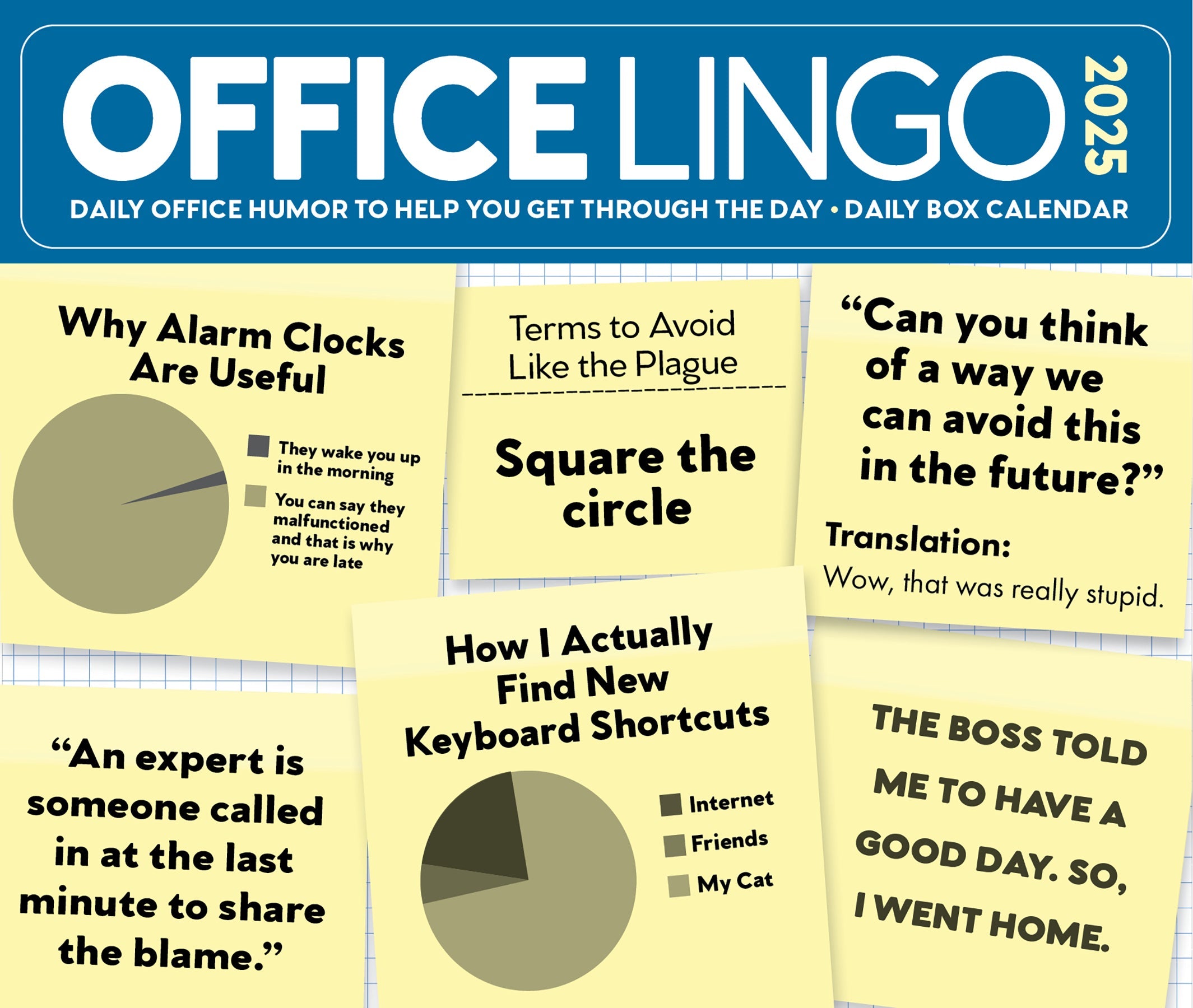 2025 Office Lingo - Daily Boxed Page-A-Day Calendar