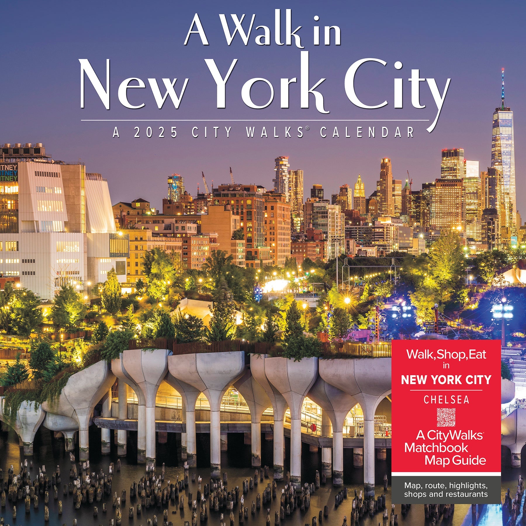 2025 A Walk in New York City - Square Wall Calendar