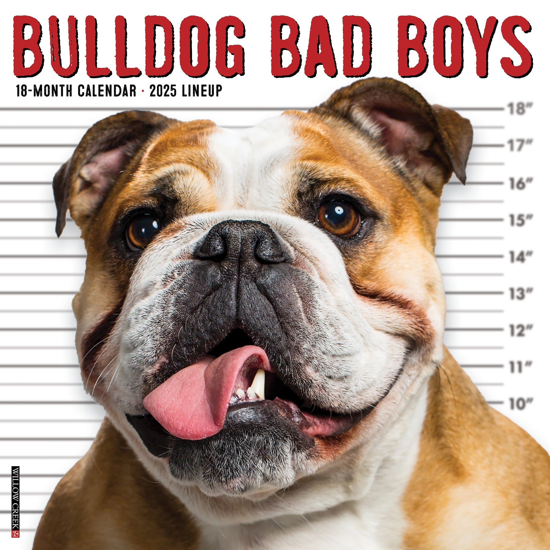 2025 Bulldog Bad Boys - Square Wall Calendar