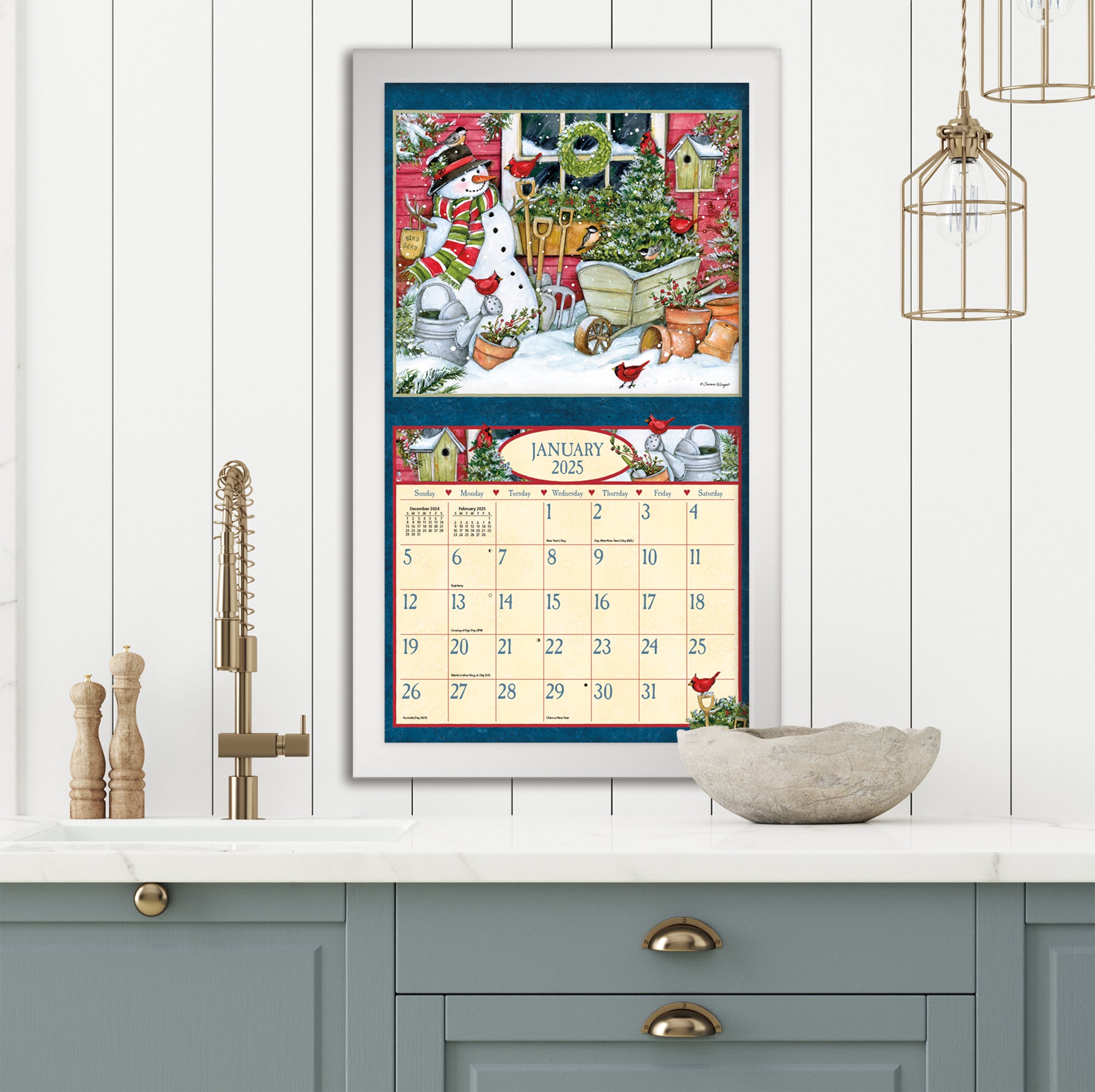 2025 Heart & Home By Susan Winget - LANG Deluxe Wall Calendar