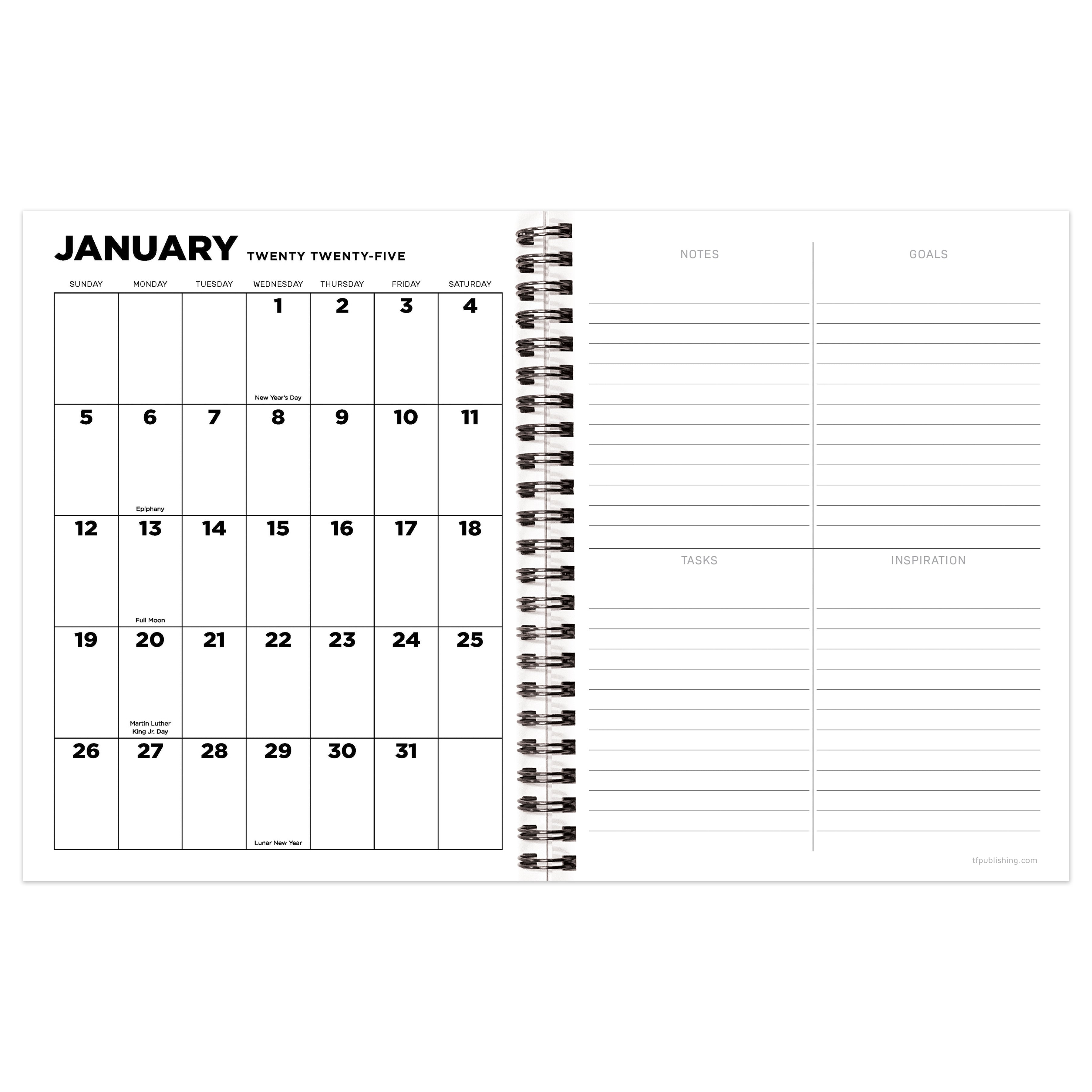 2025 Maxine - Medium Monthly & Weekly Diary/Planner