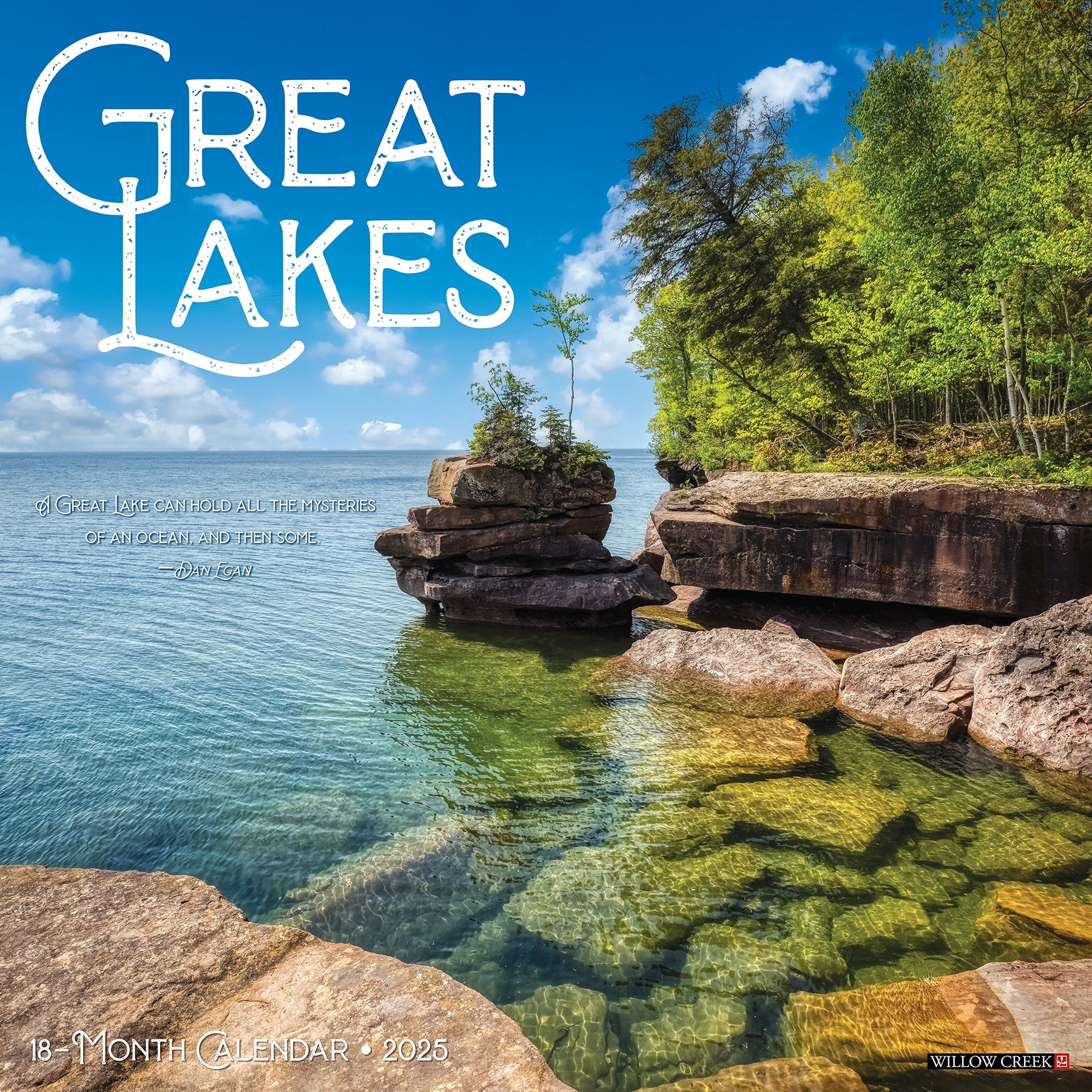 2025 Great Lakes - Square Wall Calendar