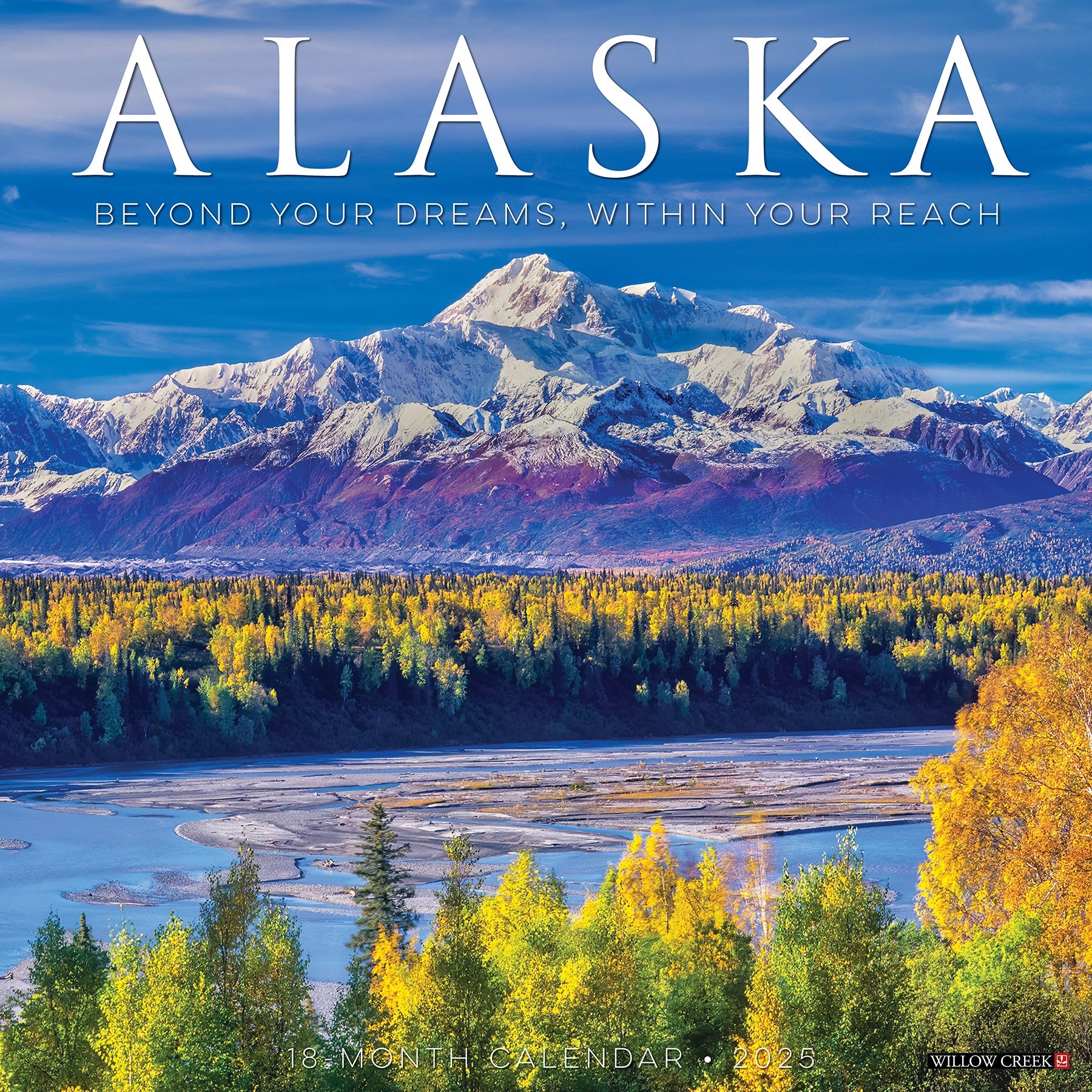 2025 Alaska - Square Wall Calendar