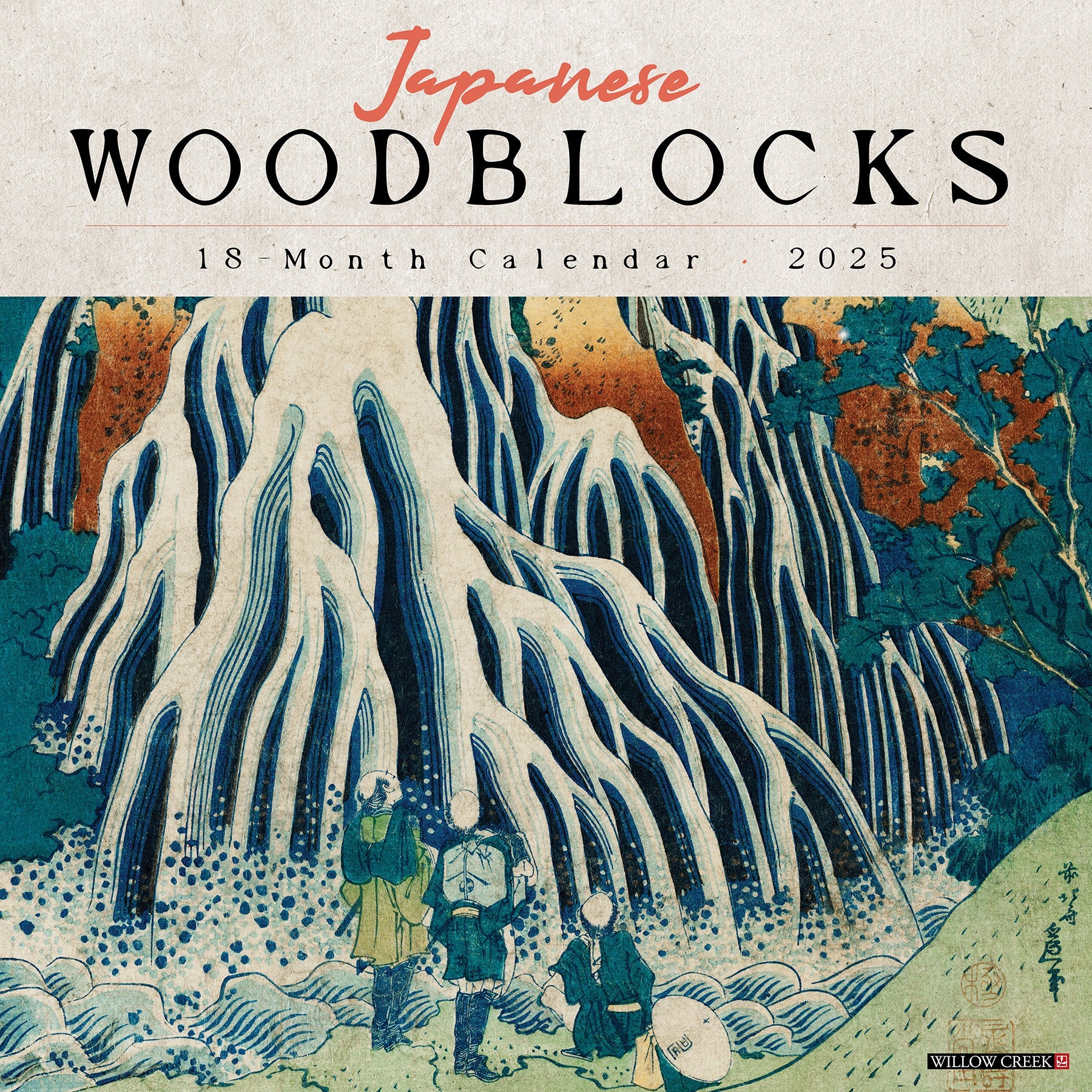 2025 Japanese Woodblocks - Square Wall Calendar