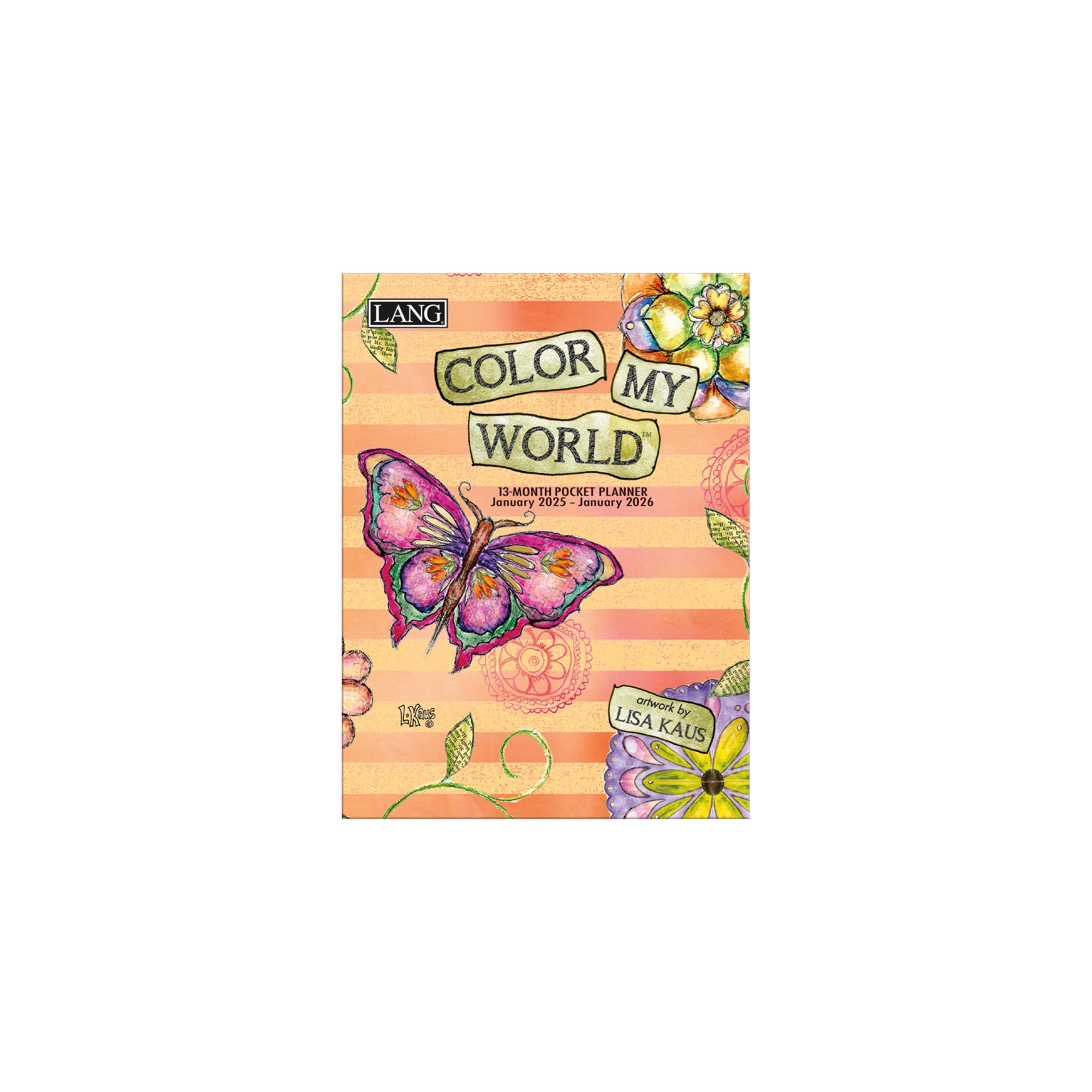 2025 Color My World - LANG 13 Month Pocket Diary/Planner