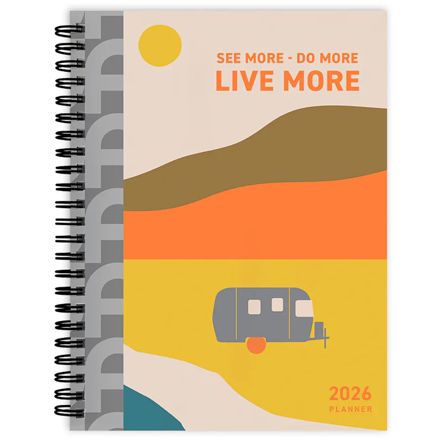 2026 Airstream - Medium Monthly & Weekly Pocket Diary/Planner