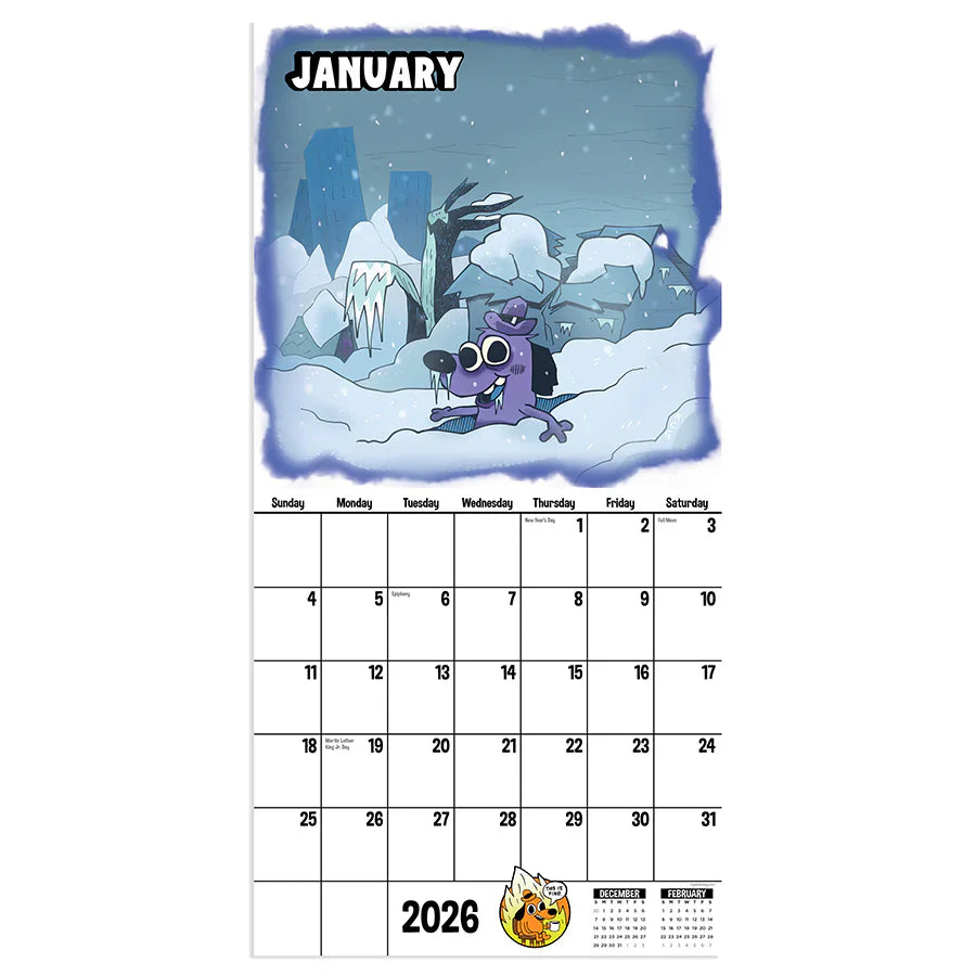 2026 THIS IS FINE - Mini Wall Calendar