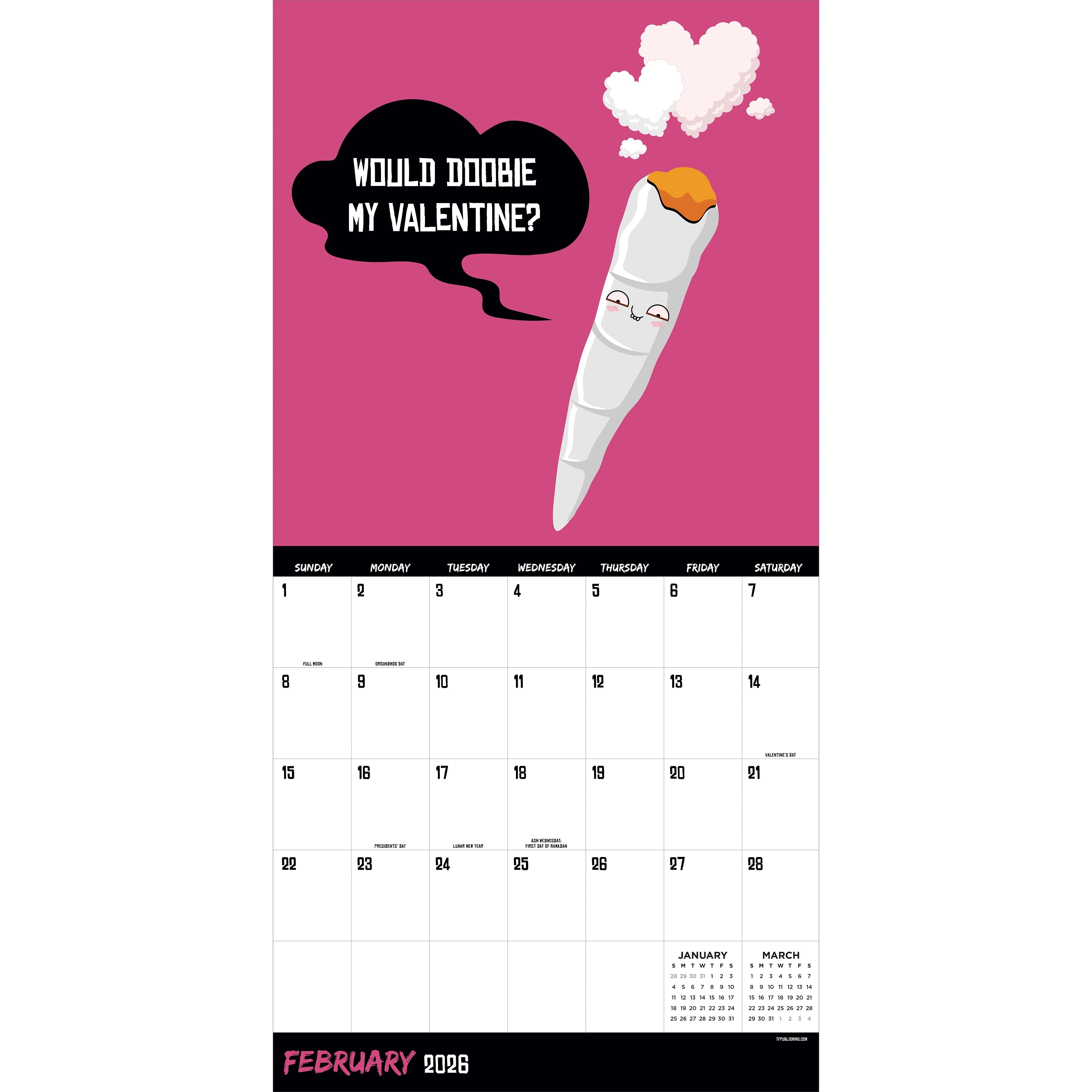 2026 Rated R Puns - Square Wall Calendar