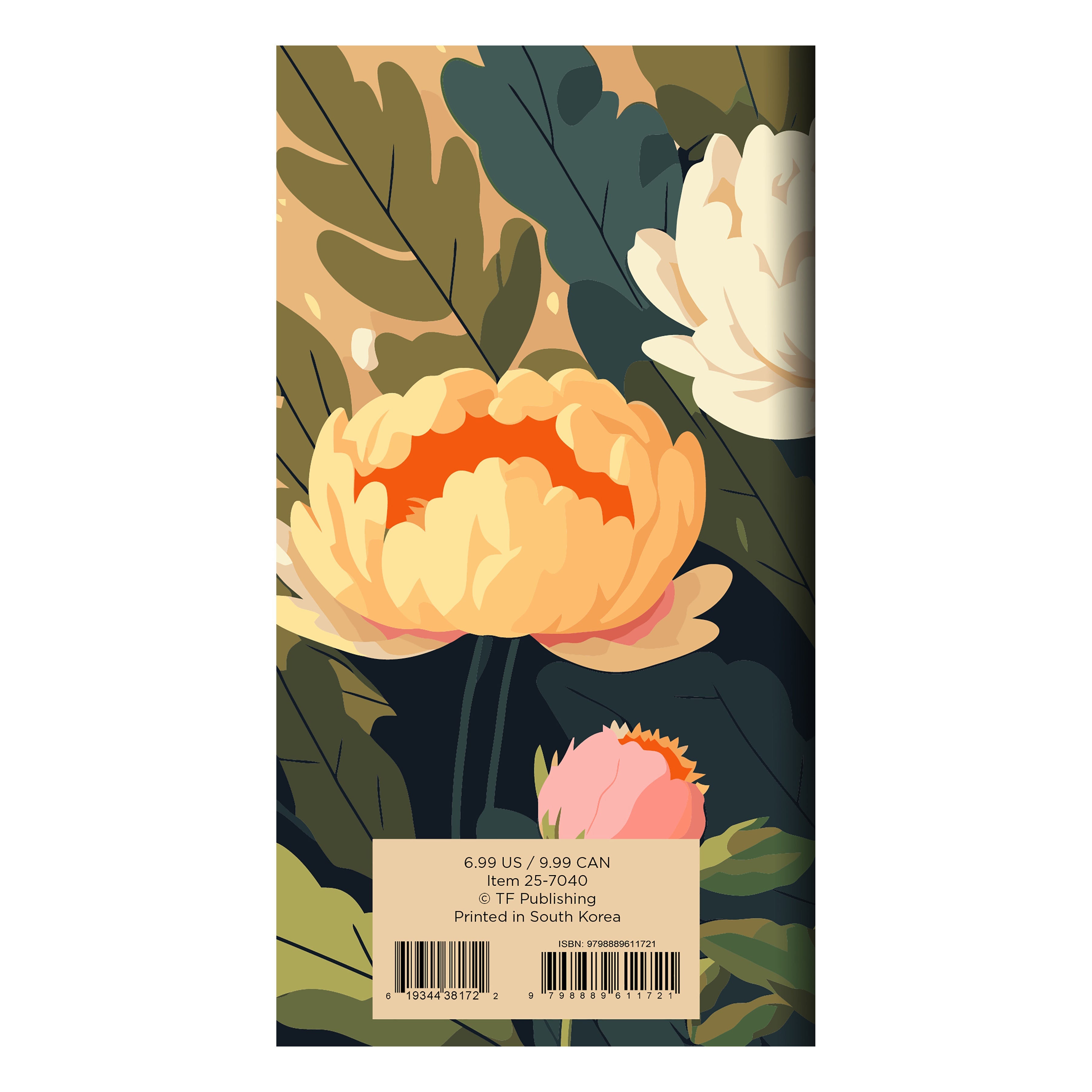 2025-2026 Spring Peony - Small Monthly Pocket Diary/Planner