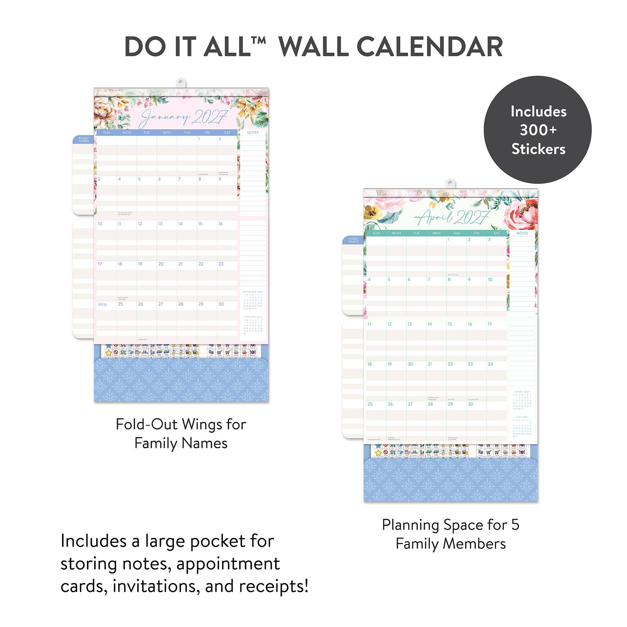 2027 Bella Flora Do It All Wall™ Calendar