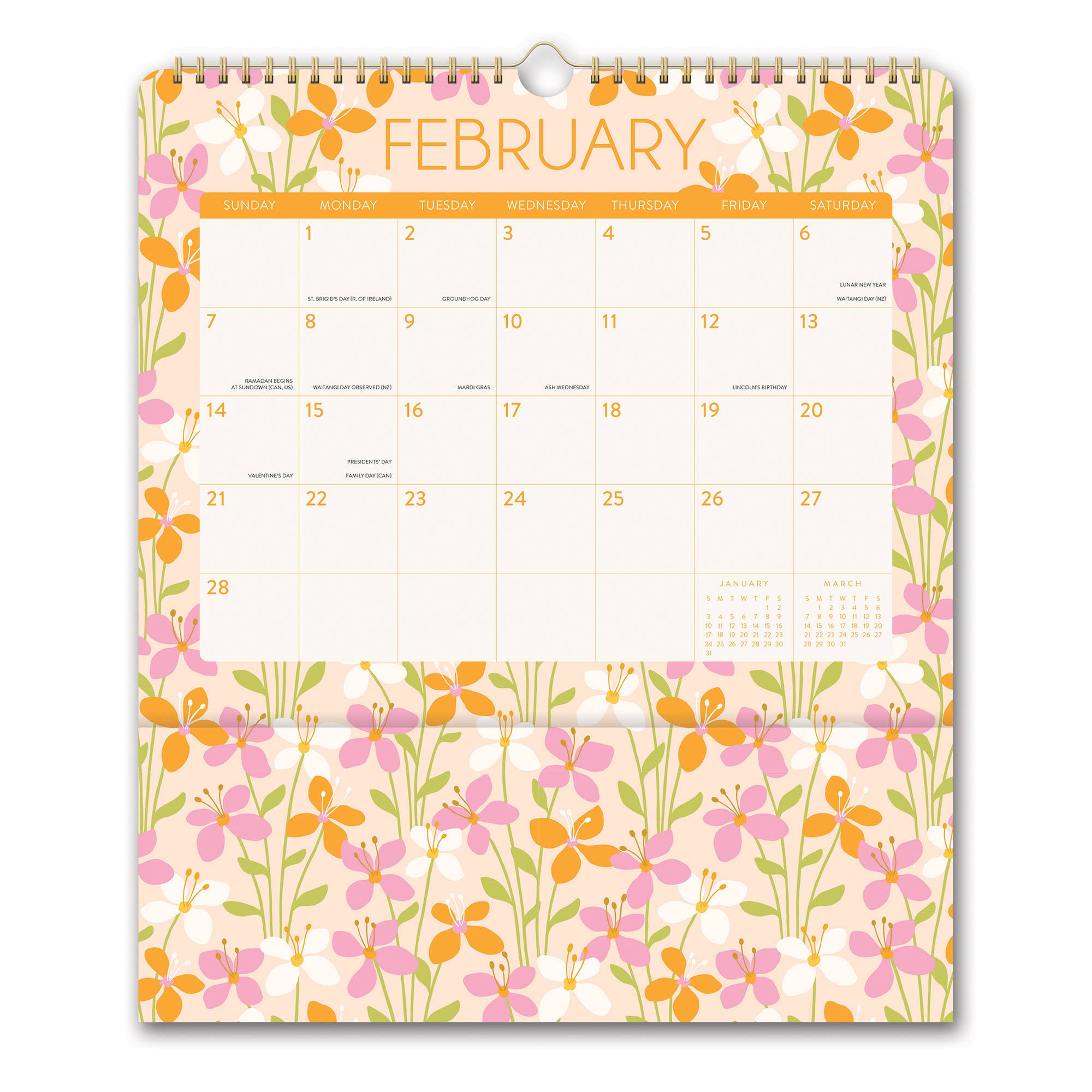 2027 Secret Garden Pockets Plus™ Wall Calendar