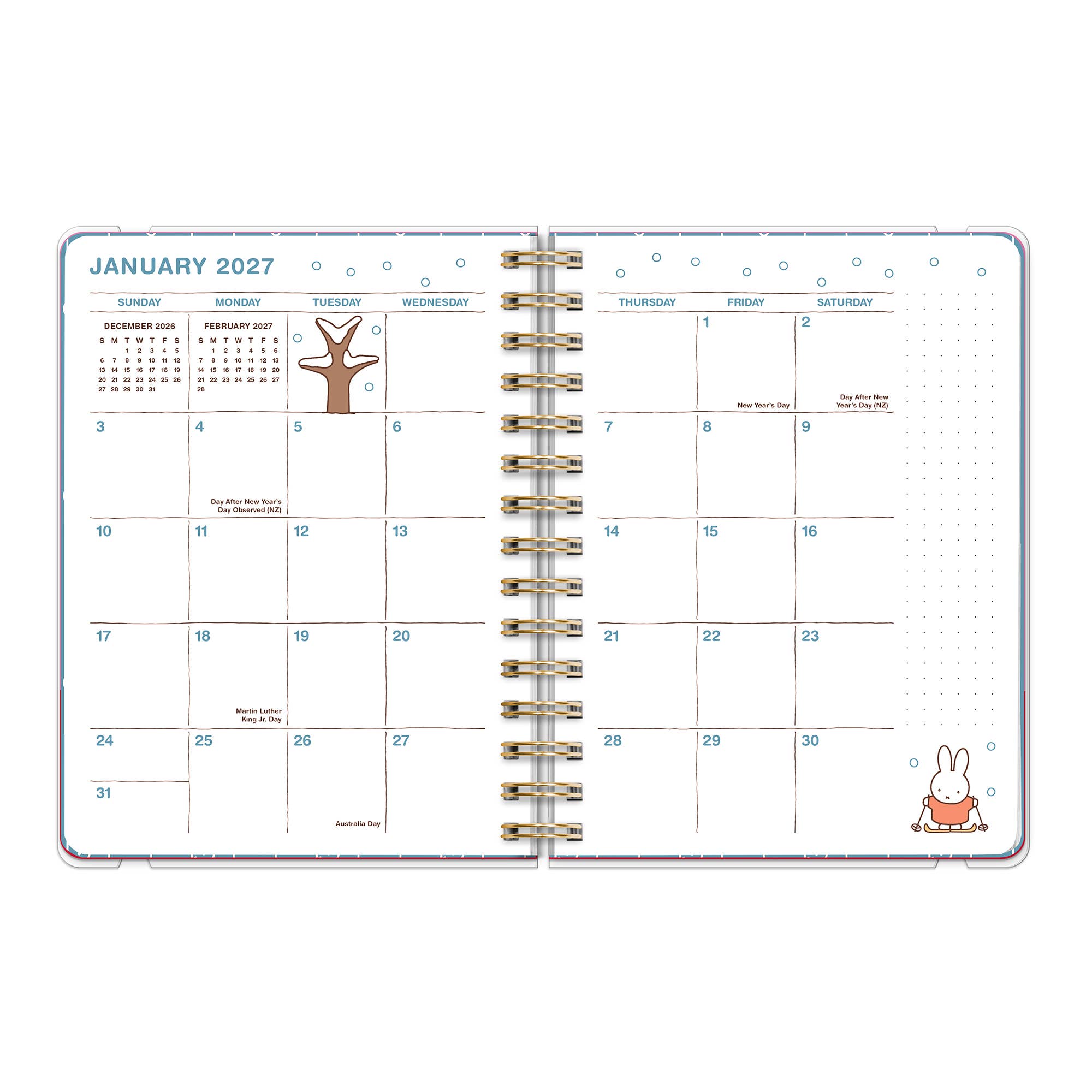2027 Miffy A Year in Color Deluxe Compact Flexi Planner