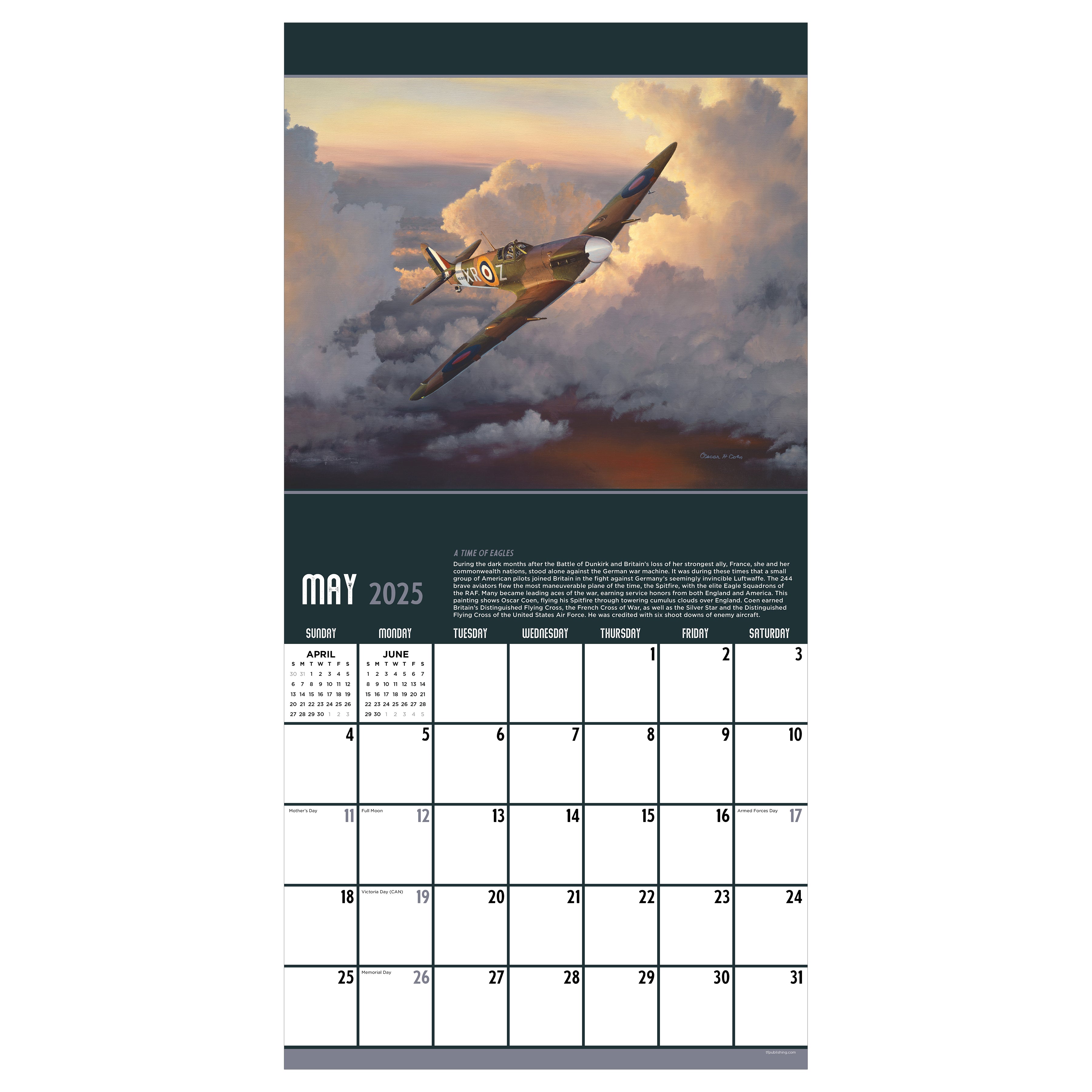2025 American Aviation - Square Wall Calendar