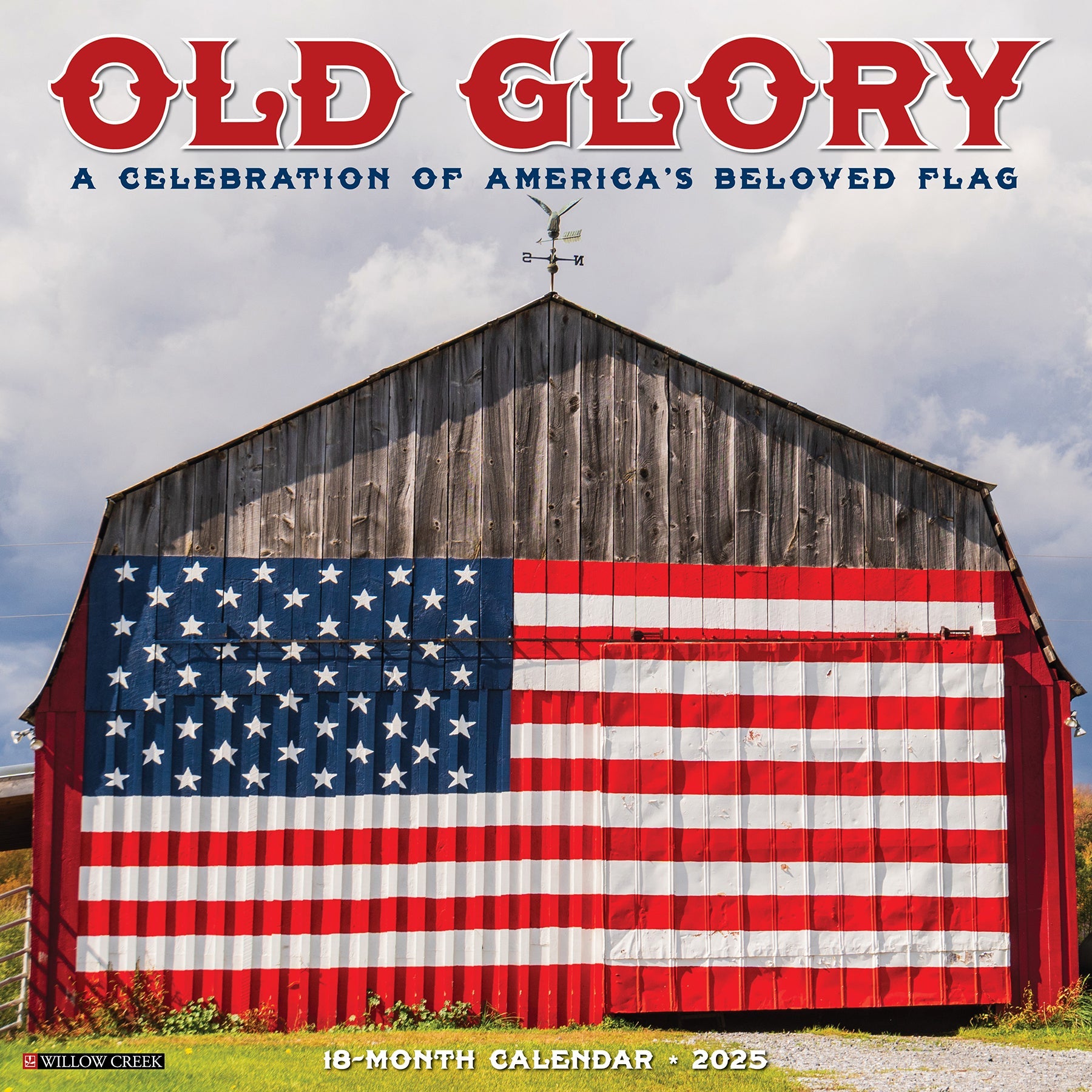 2025 Old Glory - Square Wall Calendar