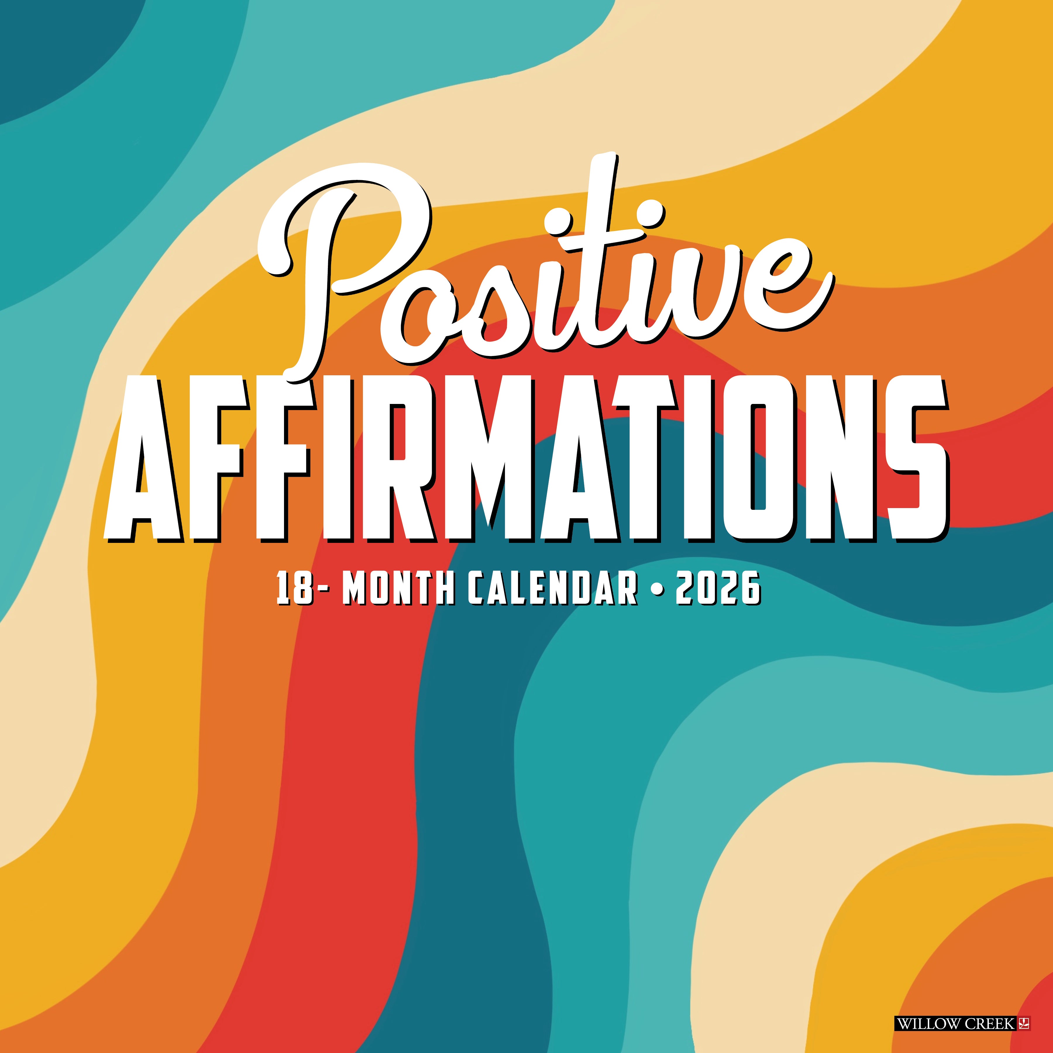 2026 Positive Affirmations - Square Wall Calendar