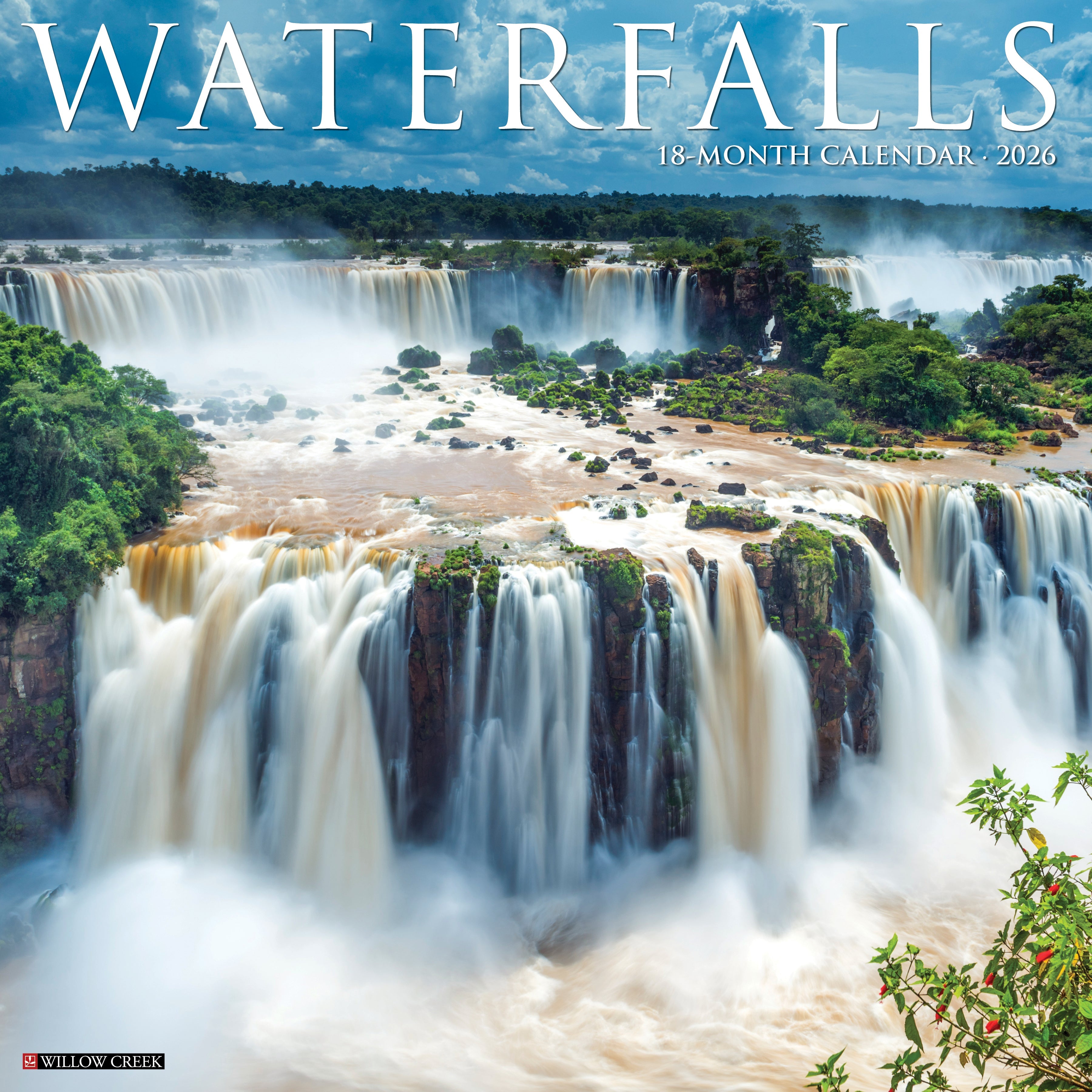 2026 Waterfalls - Square Wall Calendar