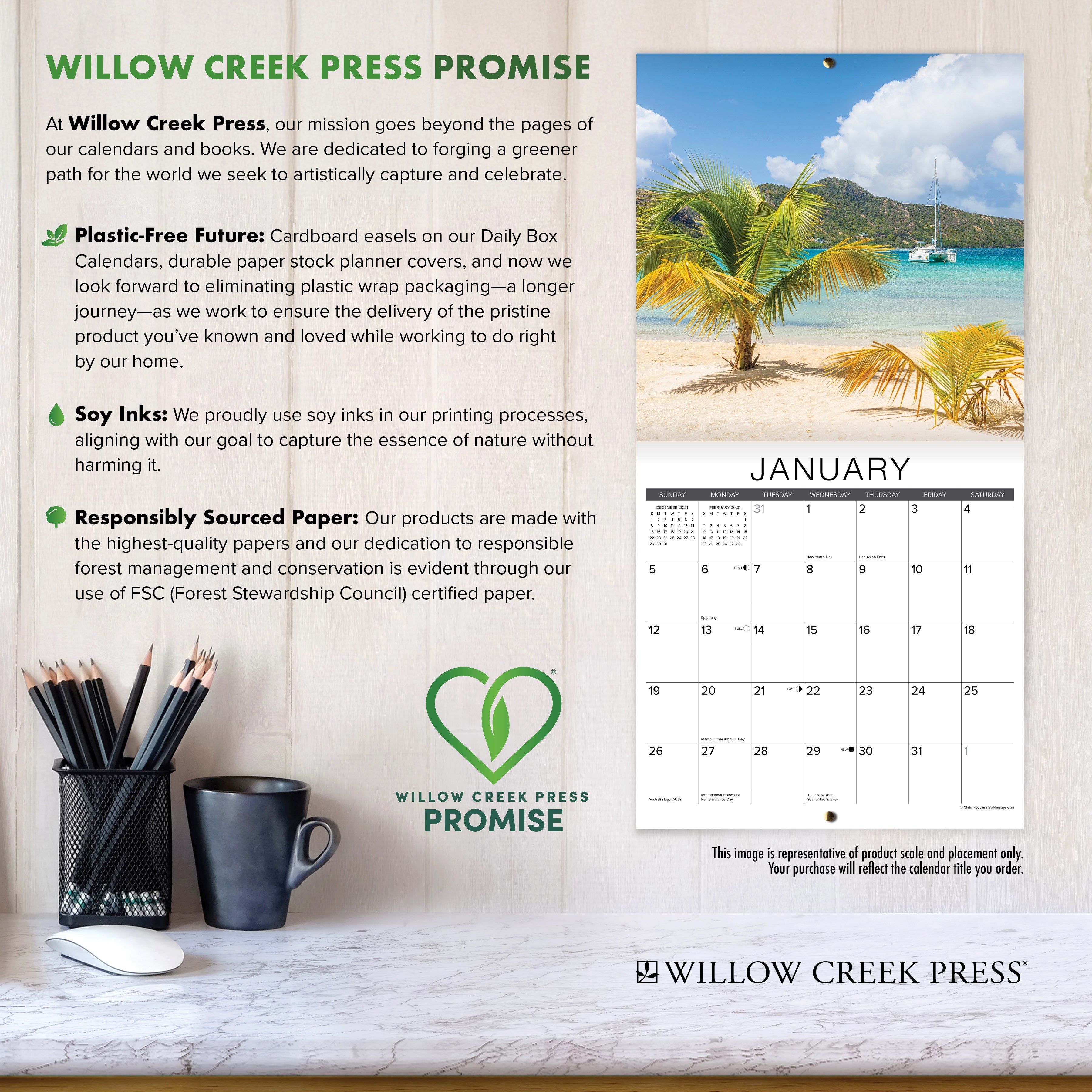 2026 Flowers - Mini Wall Calendar