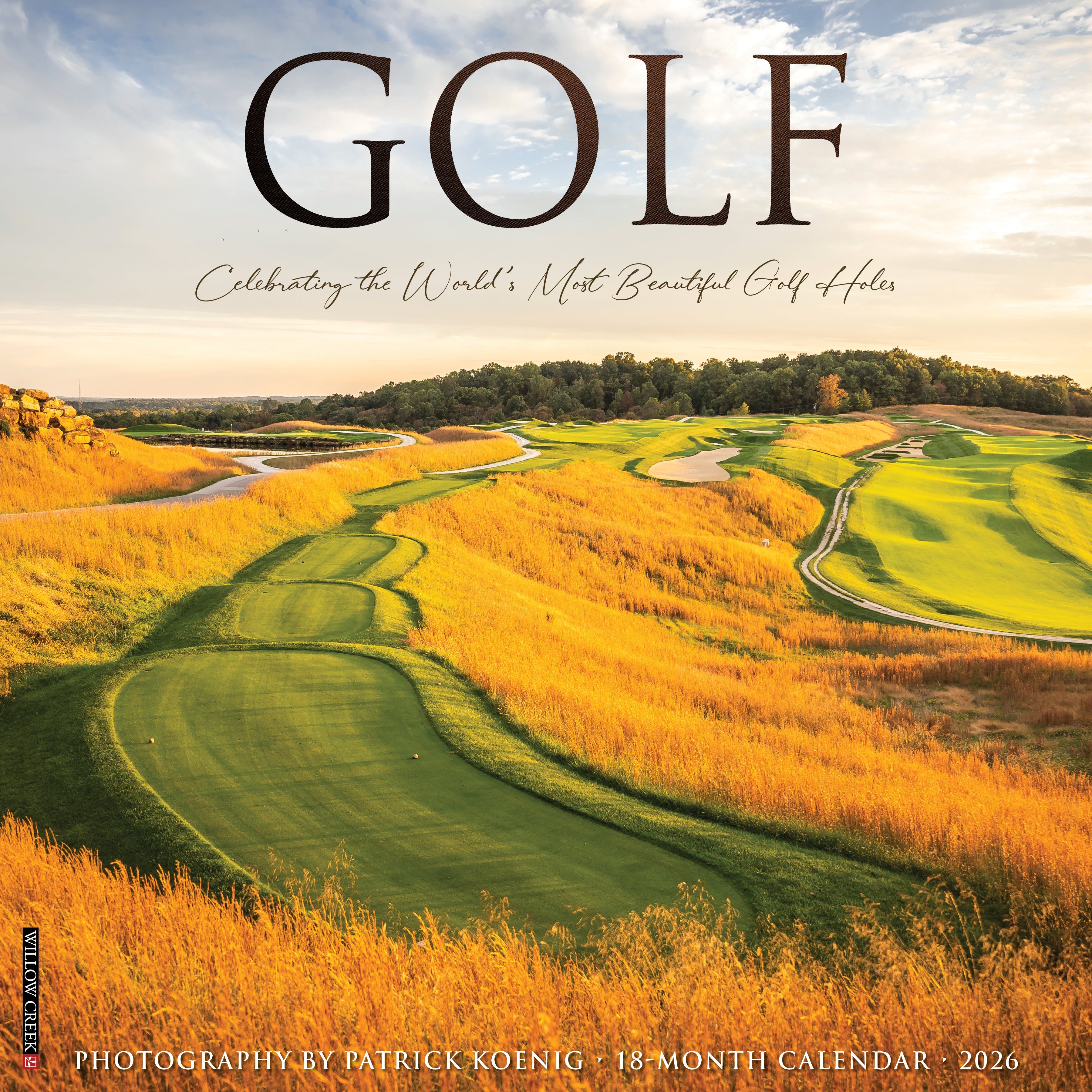 2026 Golf - Square Wall Calendar