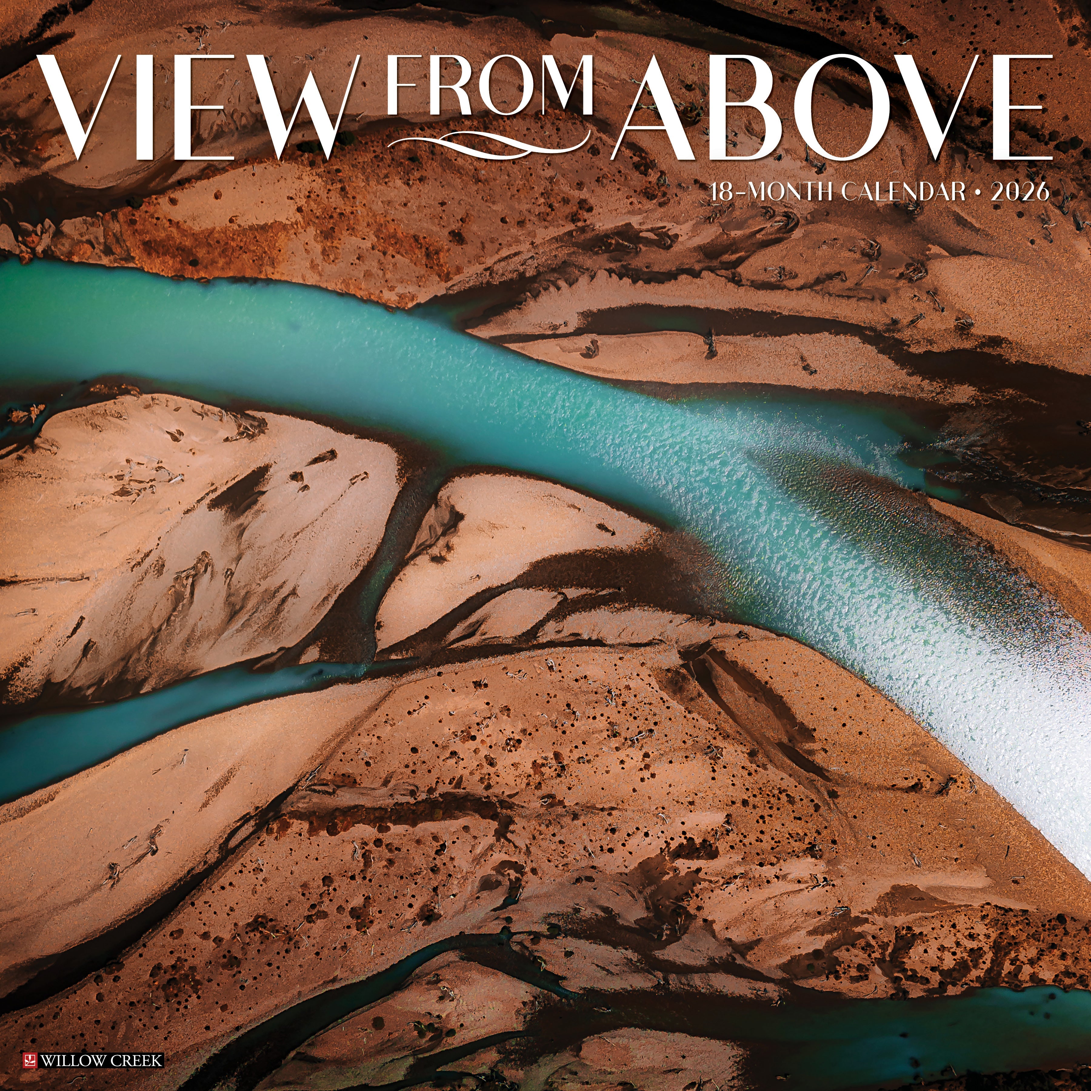 2026 View From Above - Square Wall Calendar