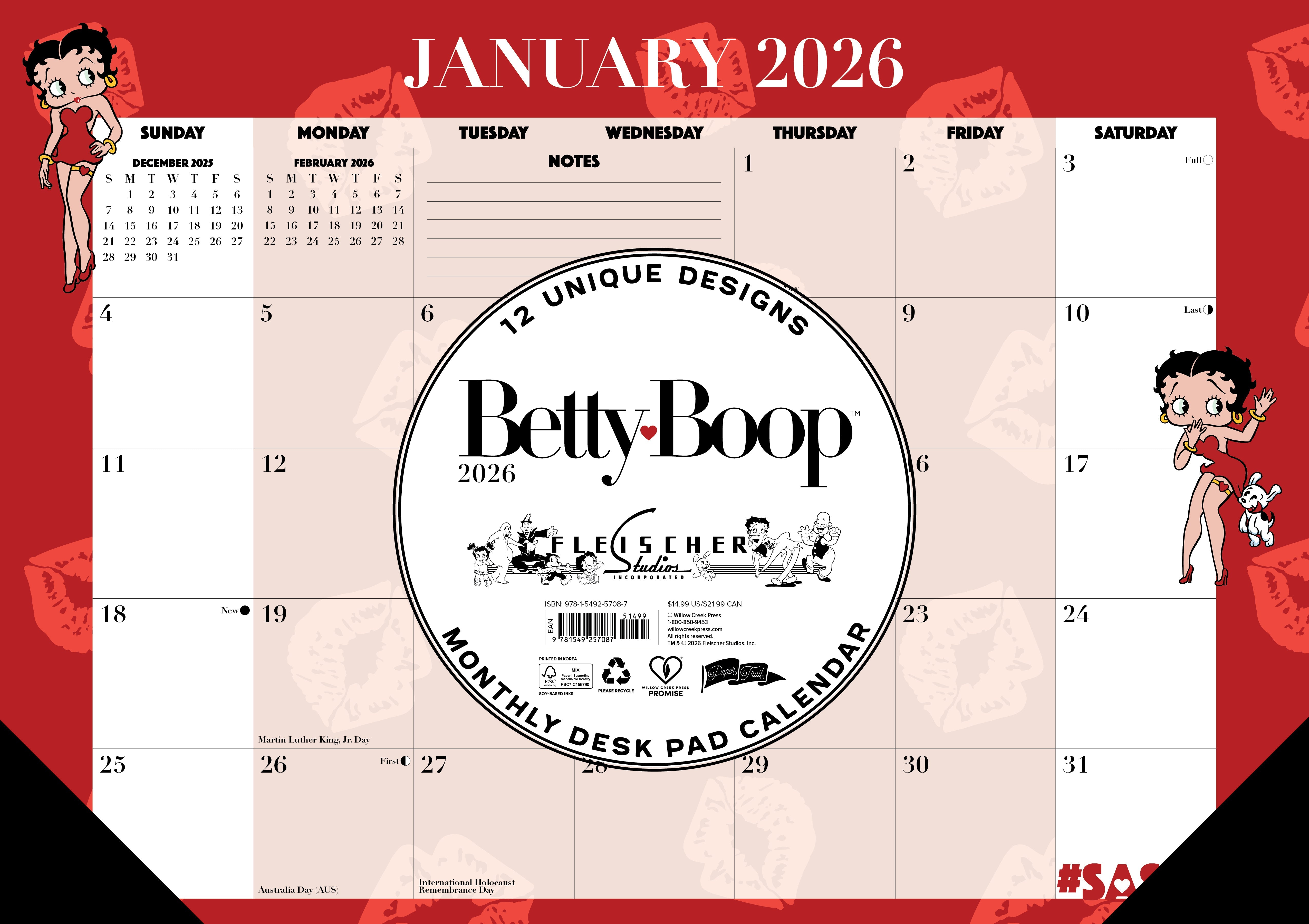 2026 Betty Boop - Desk Pad