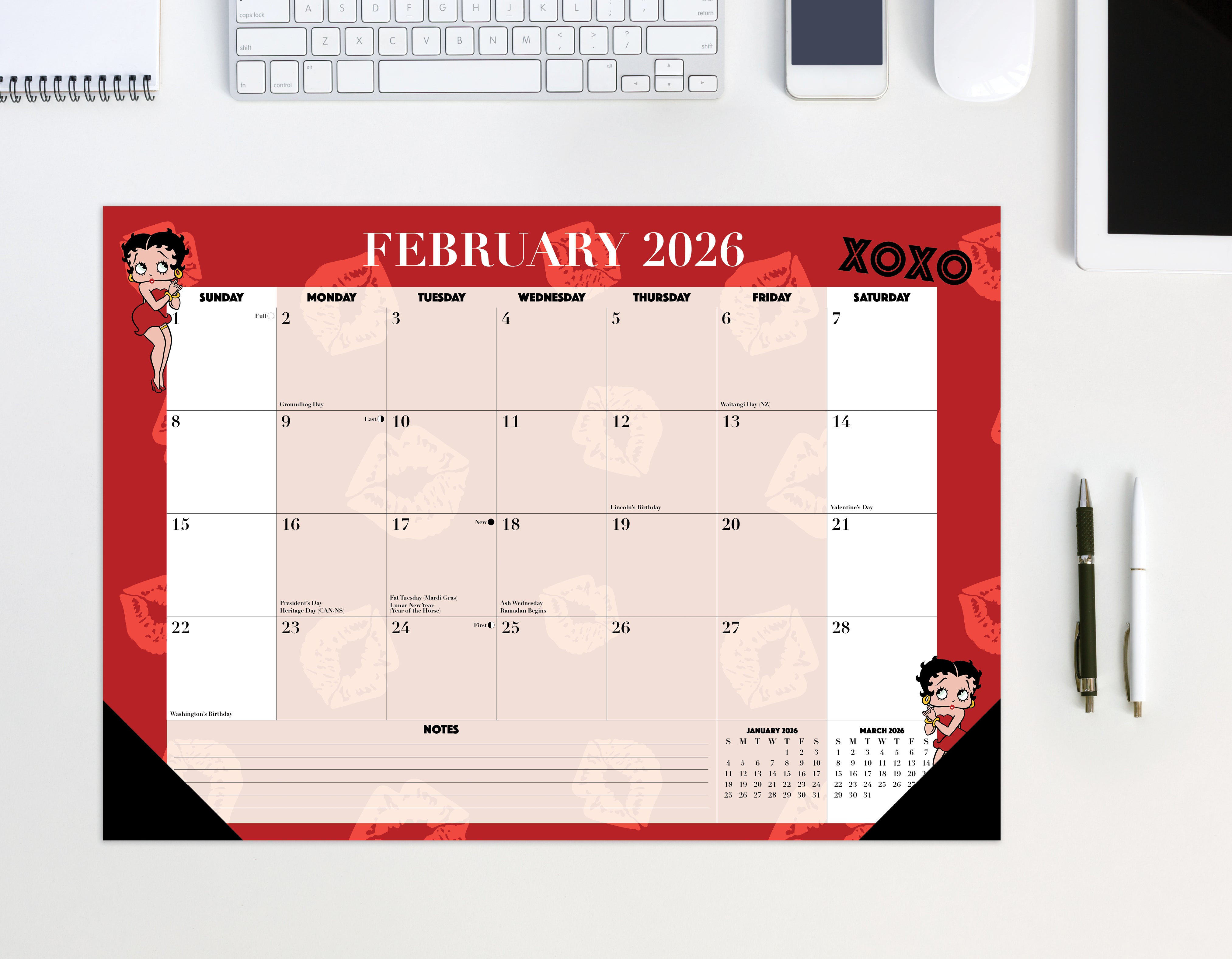 2026 Betty Boop - Desk Pad
