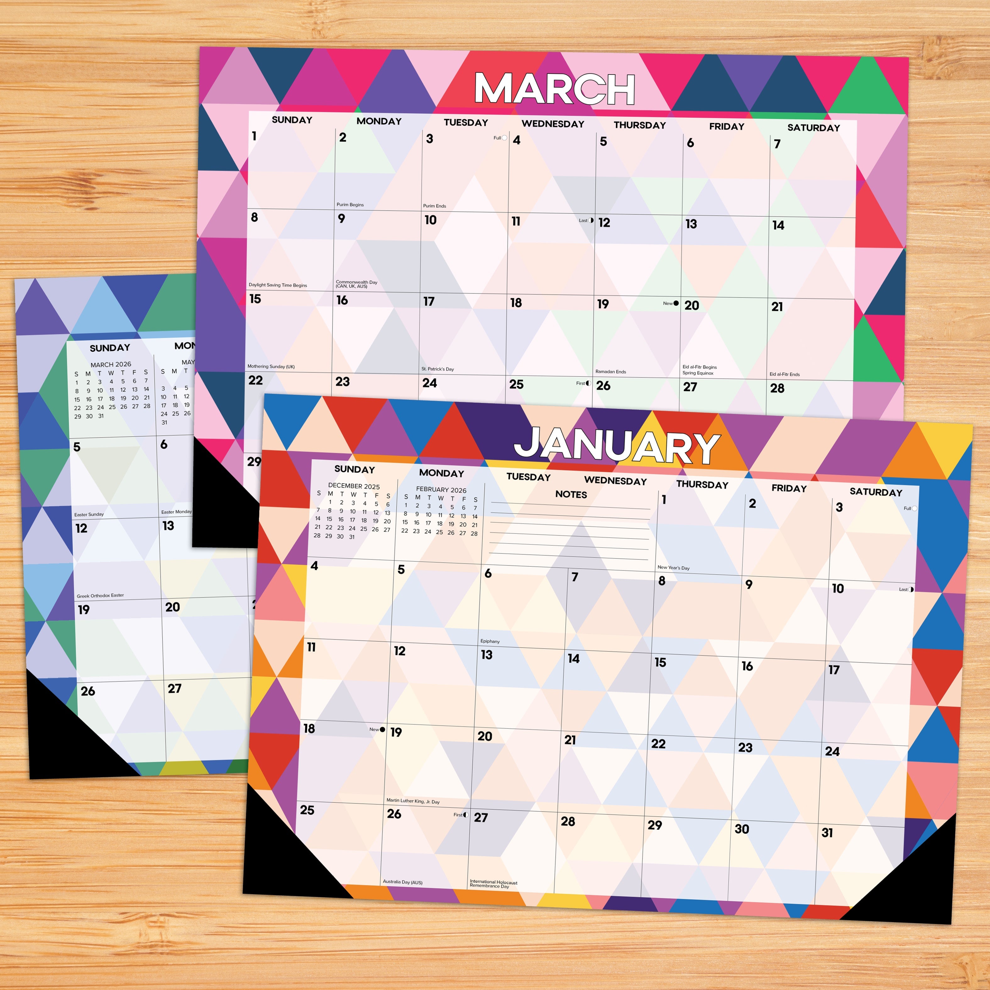 2026 Modern Geometric - Desk Pad