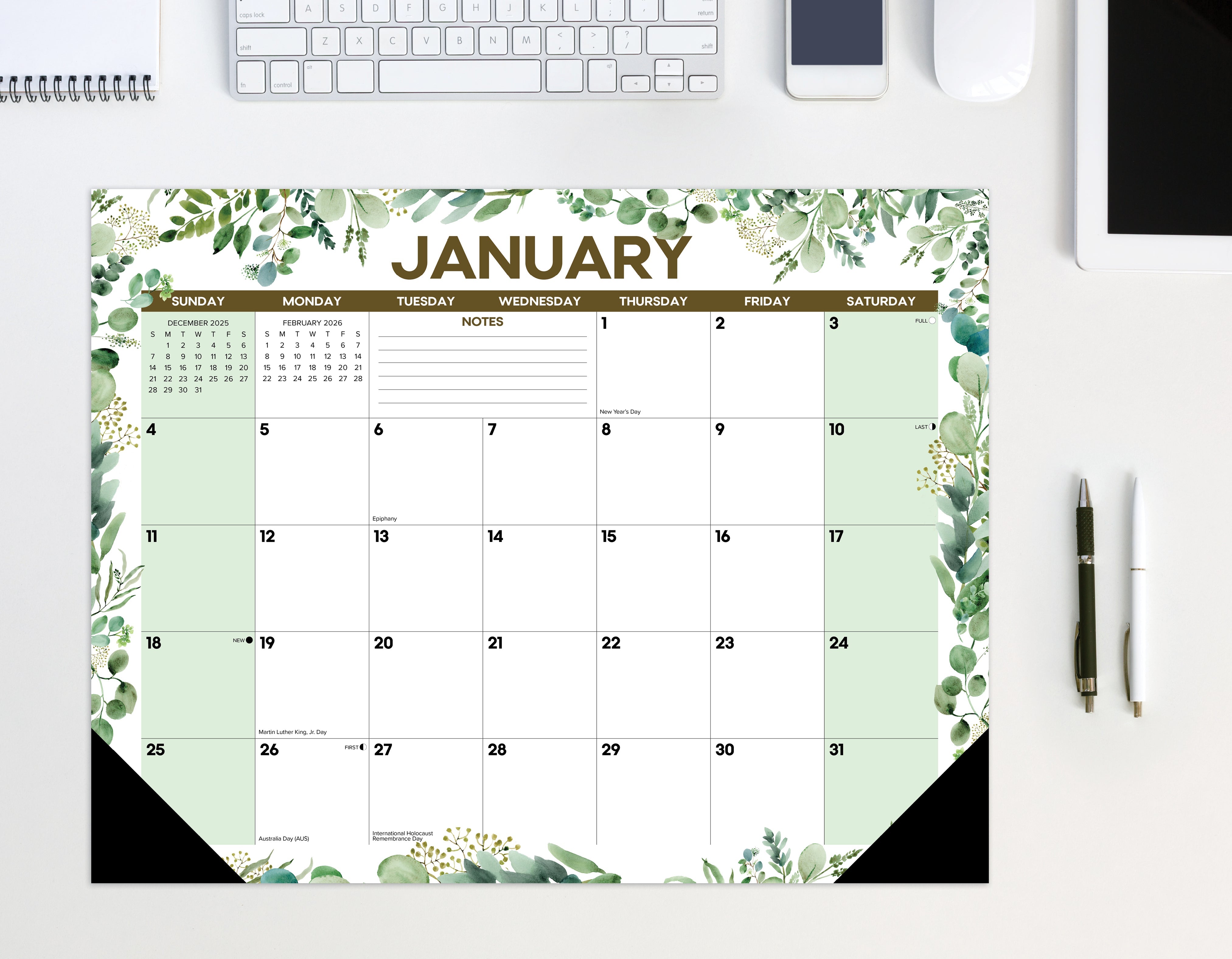 2026 Eucalyptus - Desk Pad