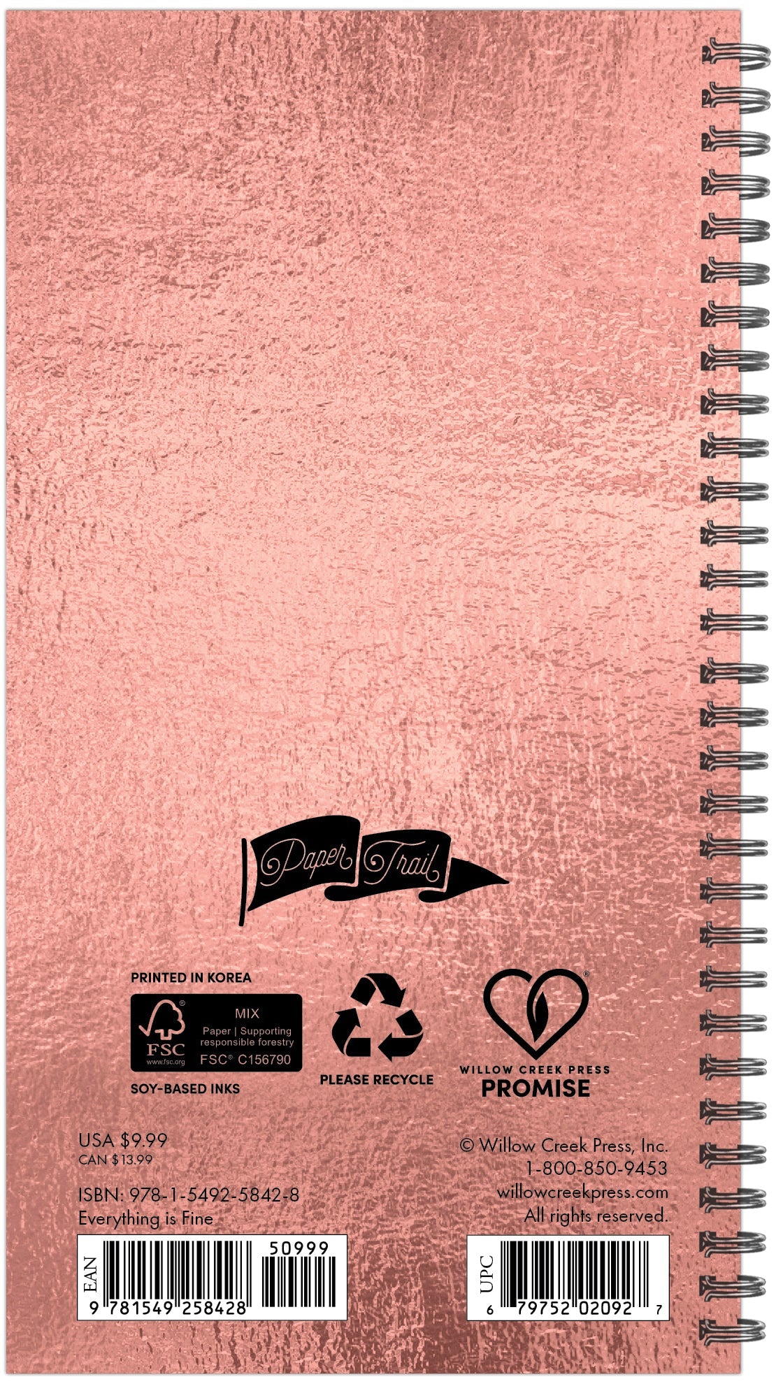 2026 Everything Is Fine - Weekly & Monthly Pocket Diary/Planner