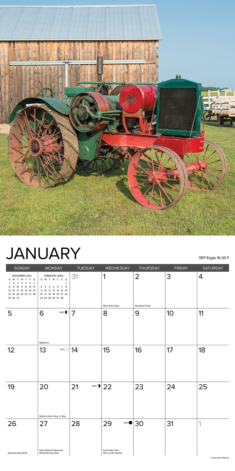 2025 Classic Tractors - Square Wall Calendar