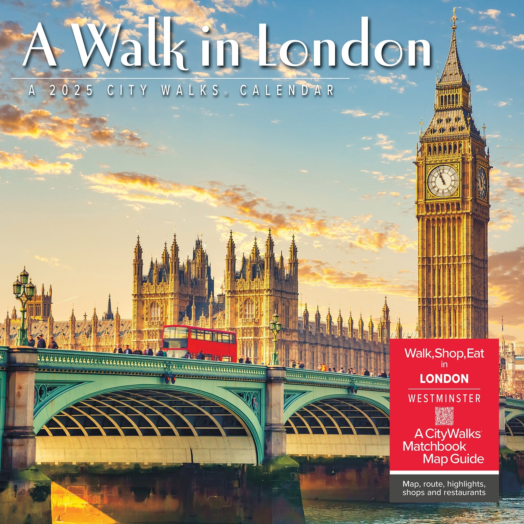 2025 A Walk in London - Square Wall Calendar