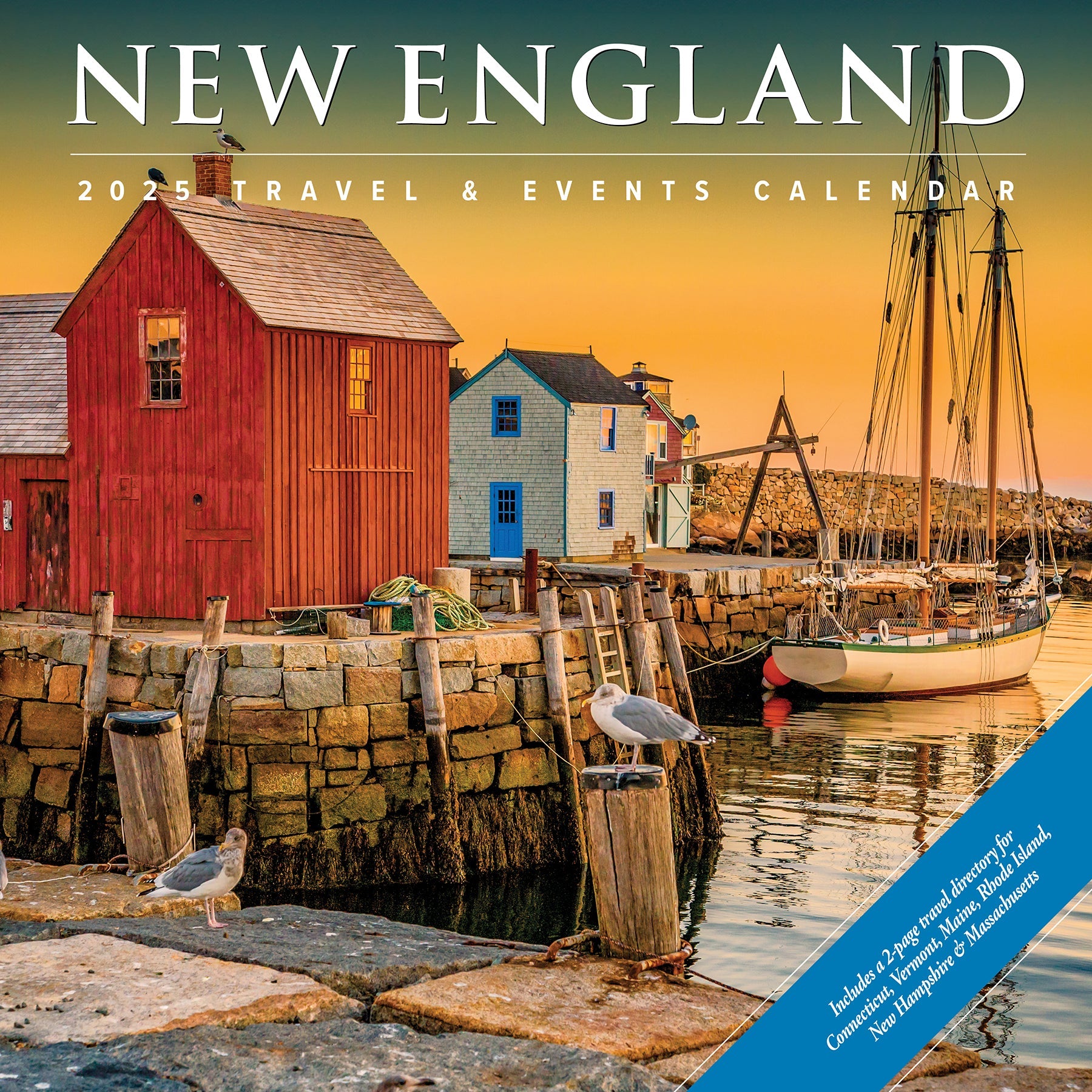 2025 New England - Square Wall Calendar